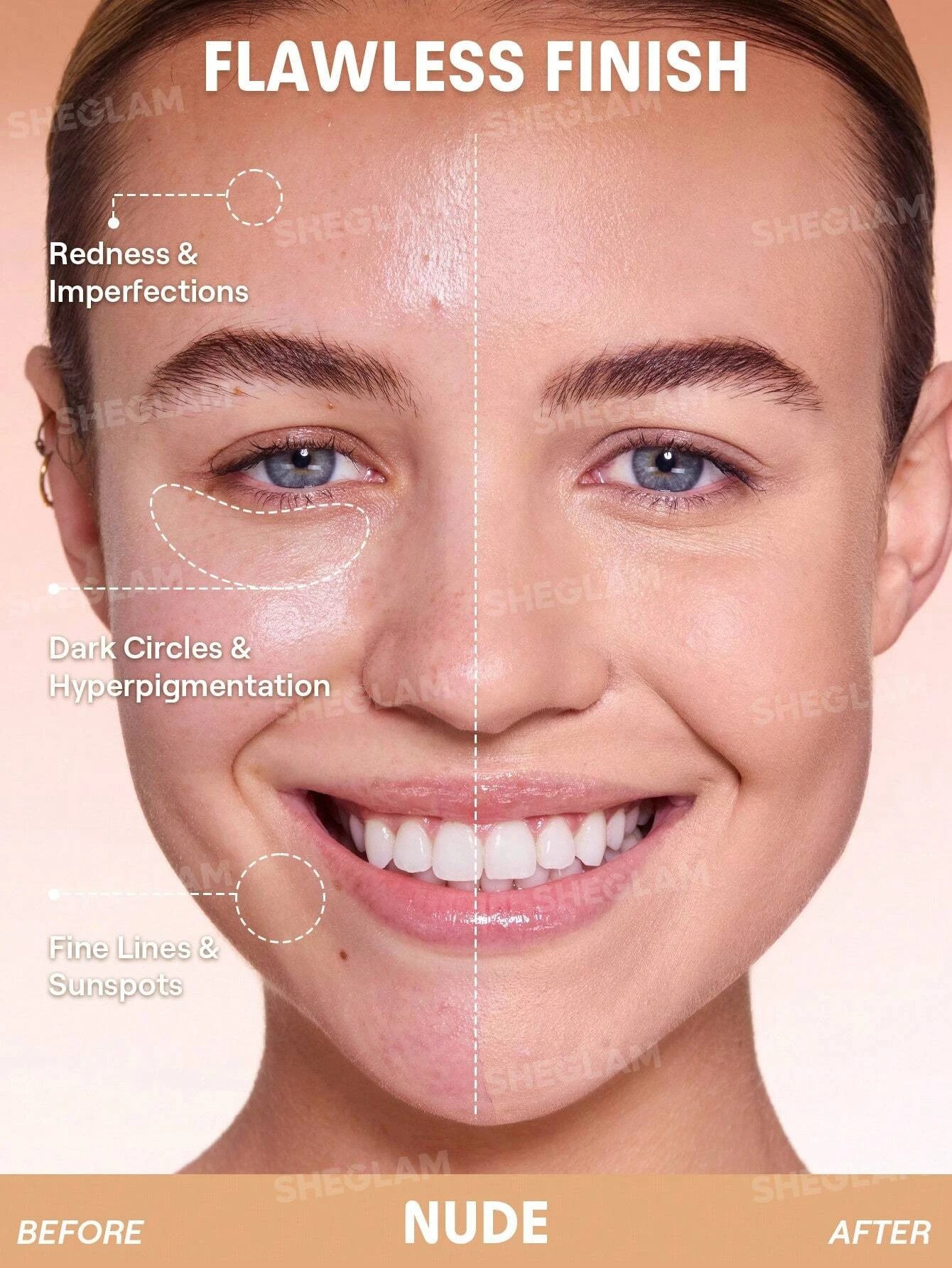 2 SHEGLAM Lock & Go Long-Lasting Cushion Foundation - Nude, 2 of 9