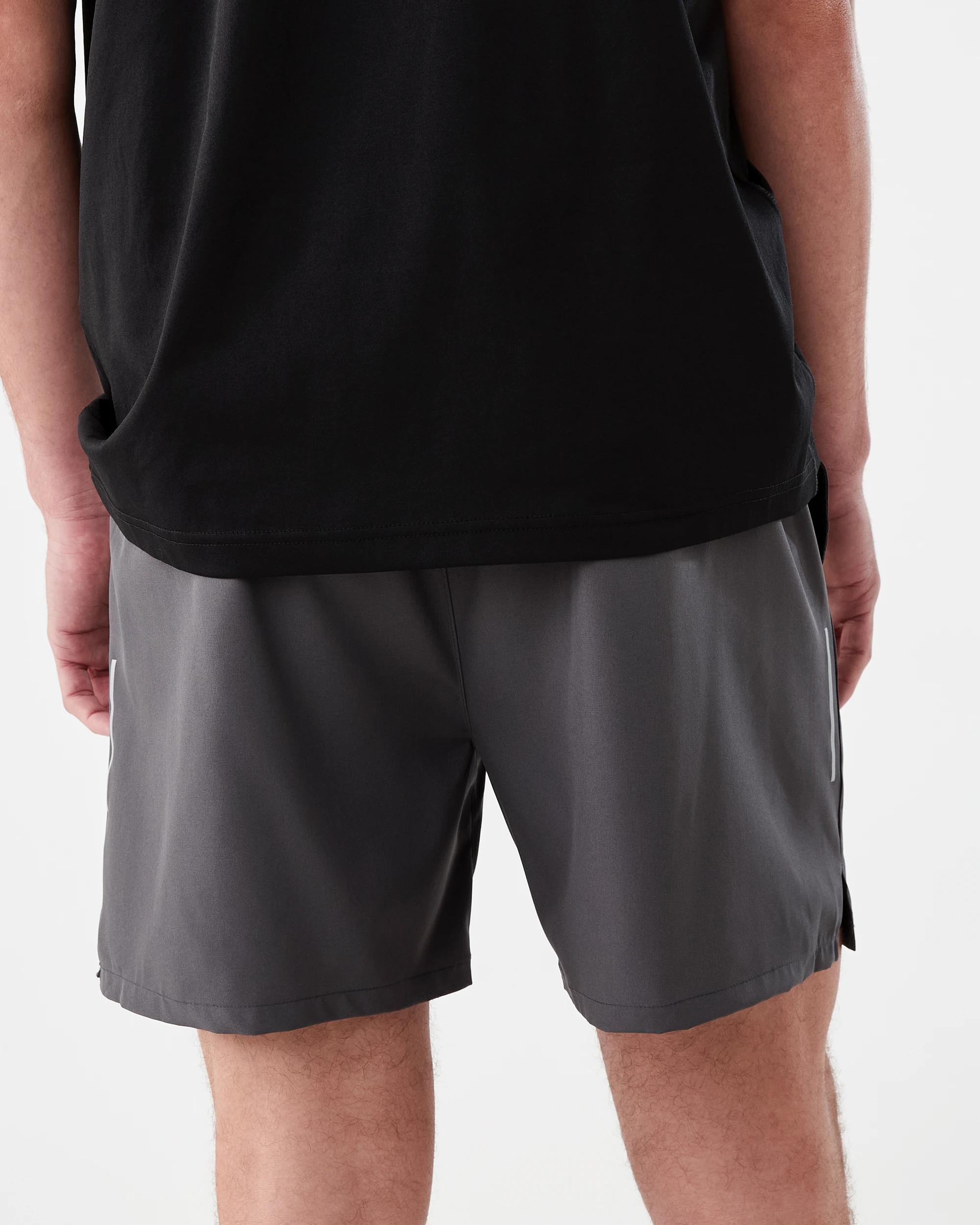 3 Active Mens Woven Stretch Shorts Gry Drkish, 3 of 8