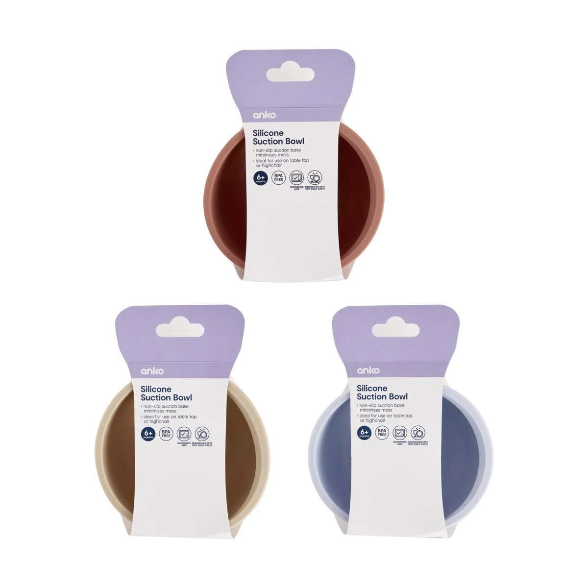 7 Silicone Suction Bowl - Assorted, 7 of 7