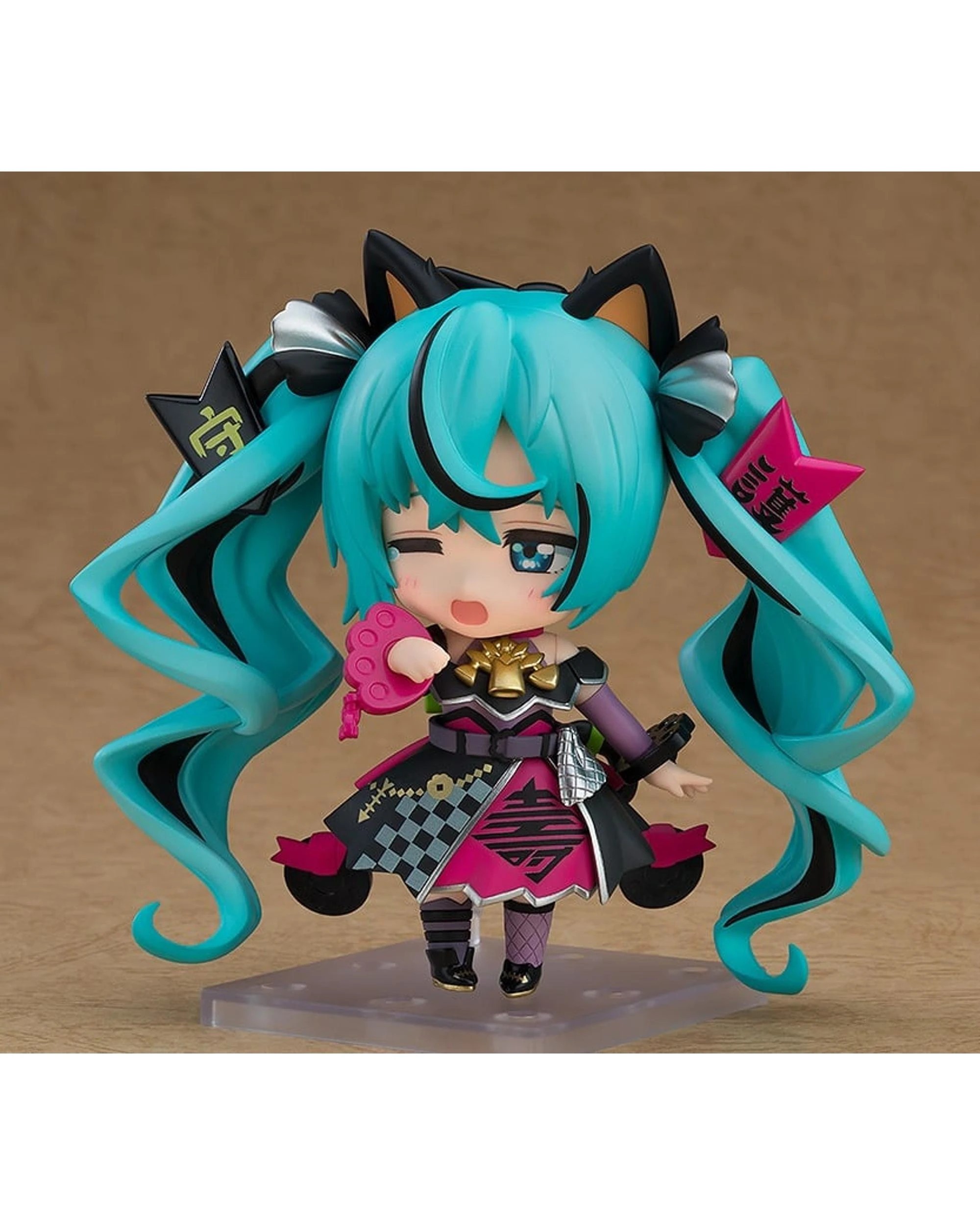 5 Nendoroid Vocal Series 01 Hatsune Miku Black Maneki Miku Version Figure, 5 of 6
