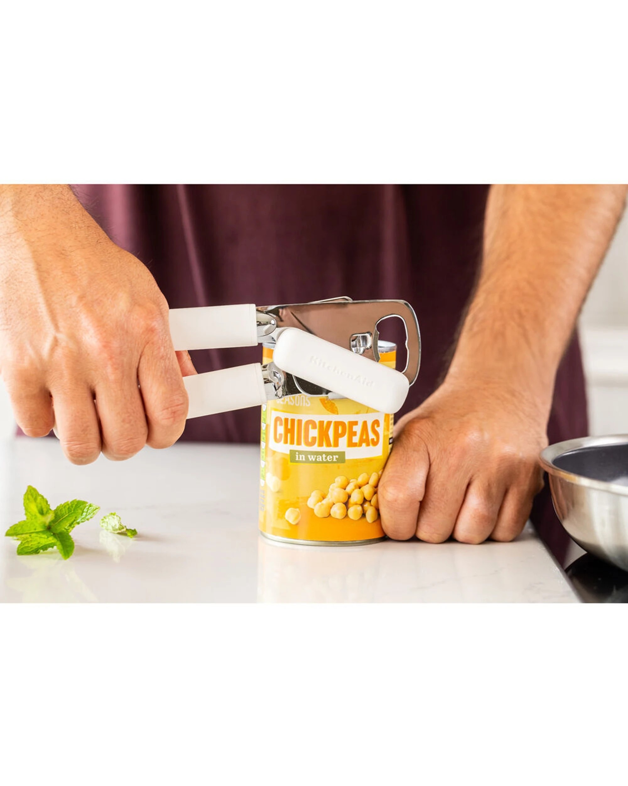 6 KitchenAid 2pk Metal Multi Purpose Tin Opener With Bottle Opener Durable Ergonomic - White, 6 of 6