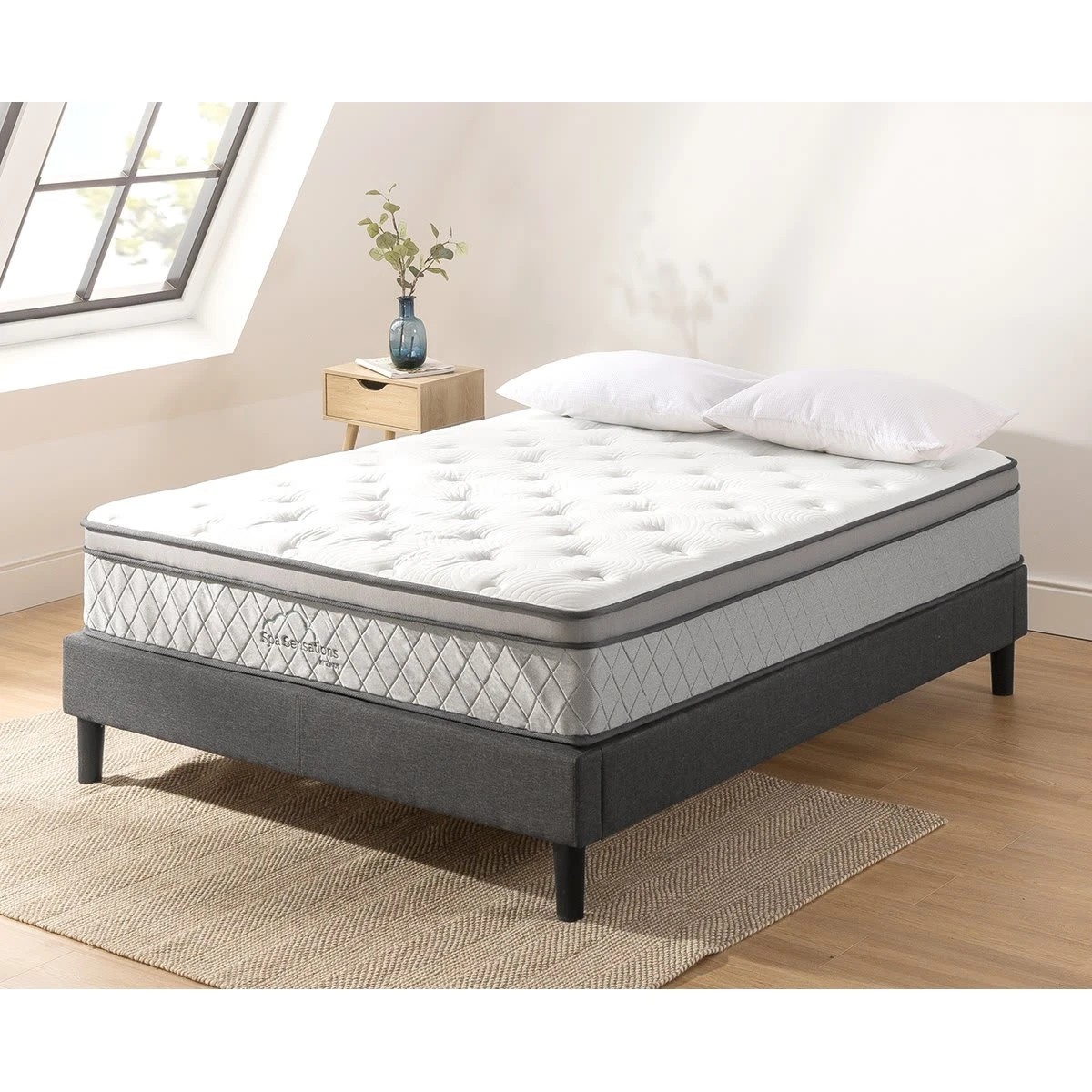 1 Double Bed Euro Top Pocket Spring Mattress, 1 of 10