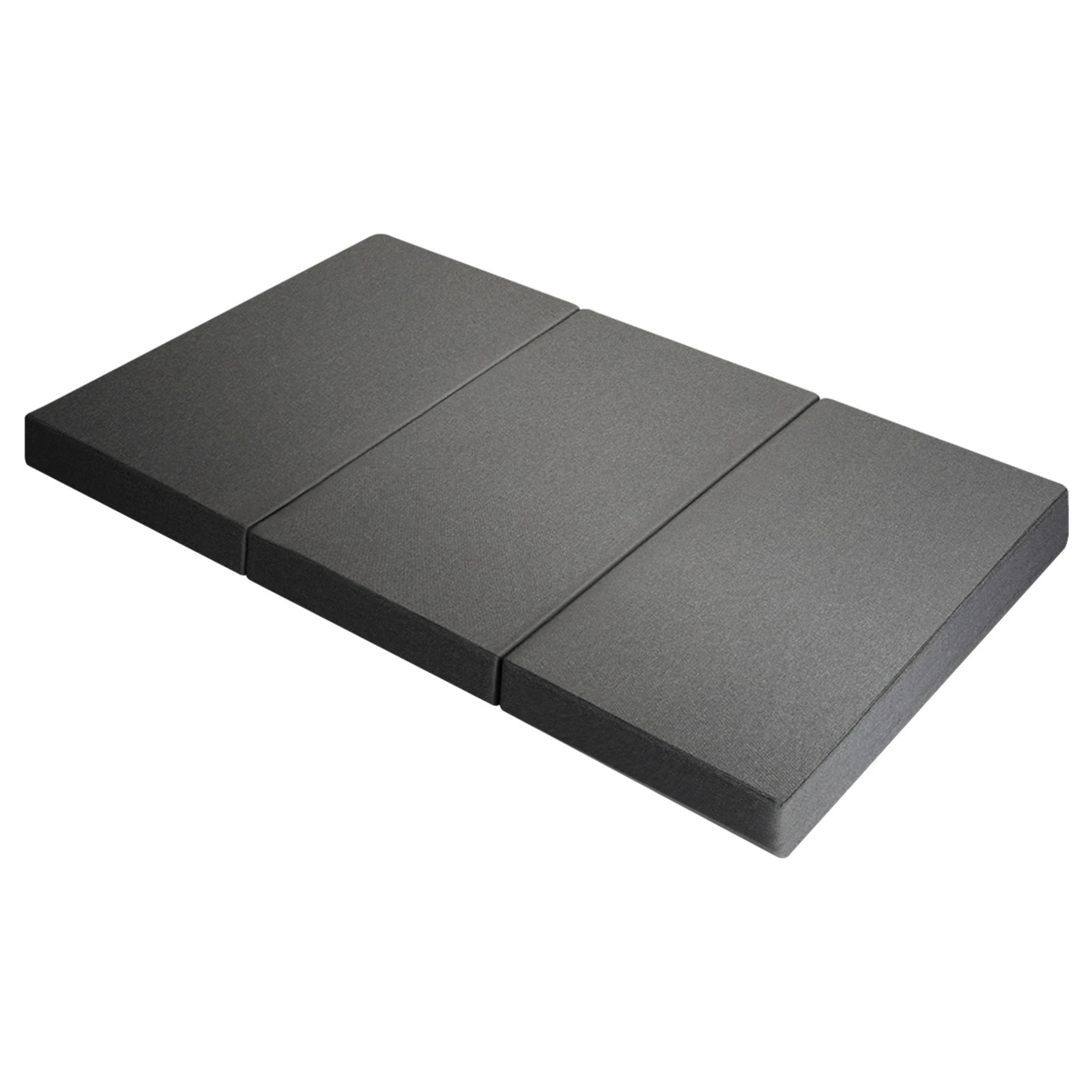 1 Bedra Bedding Foldable Mattress Trifold Folding Sofa Bed Portable Camping Mat Double - Grey, 1 of 8