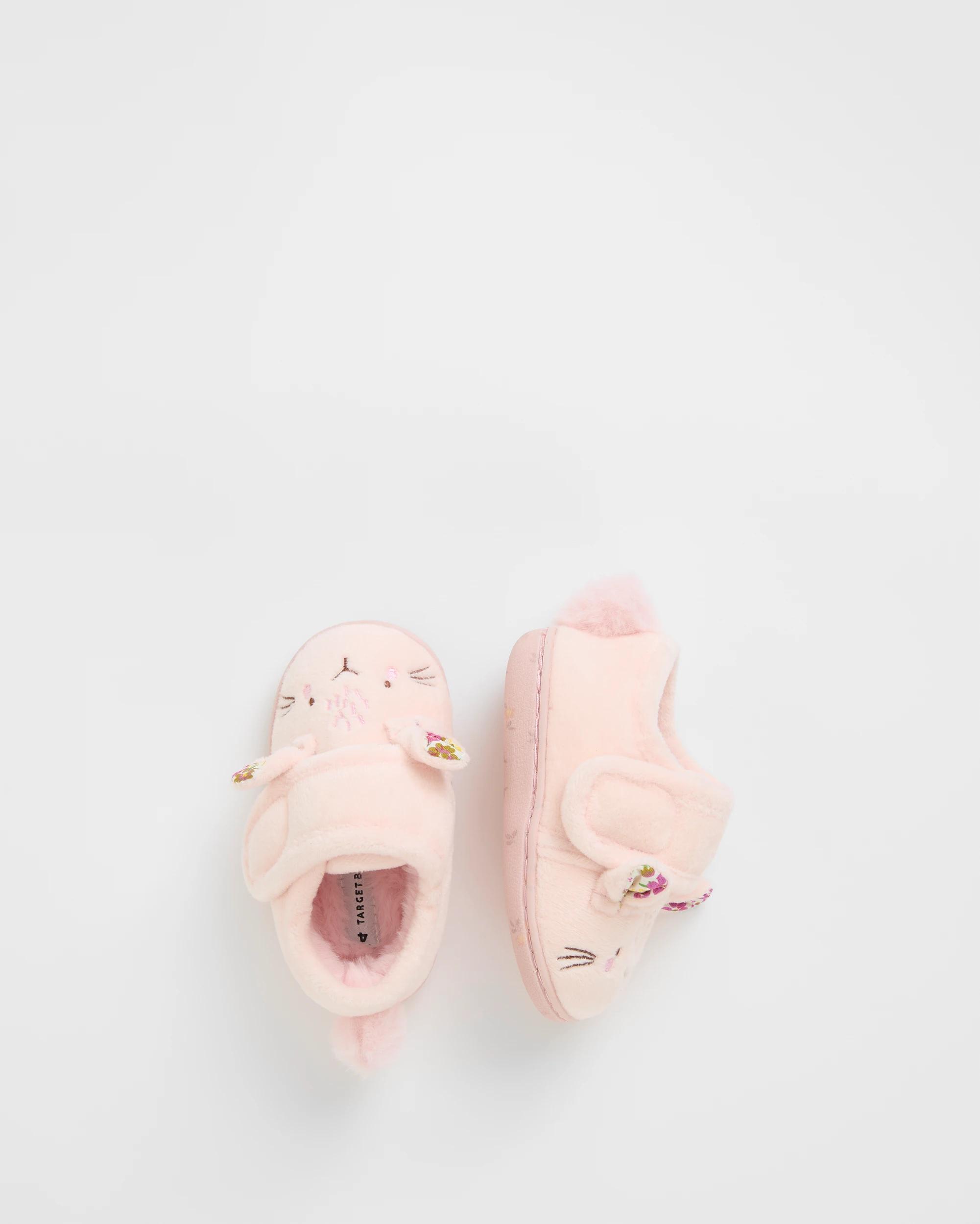 2 Target Baby Baby Novelty Tab Bunny Slippers PINK, 2 of 3