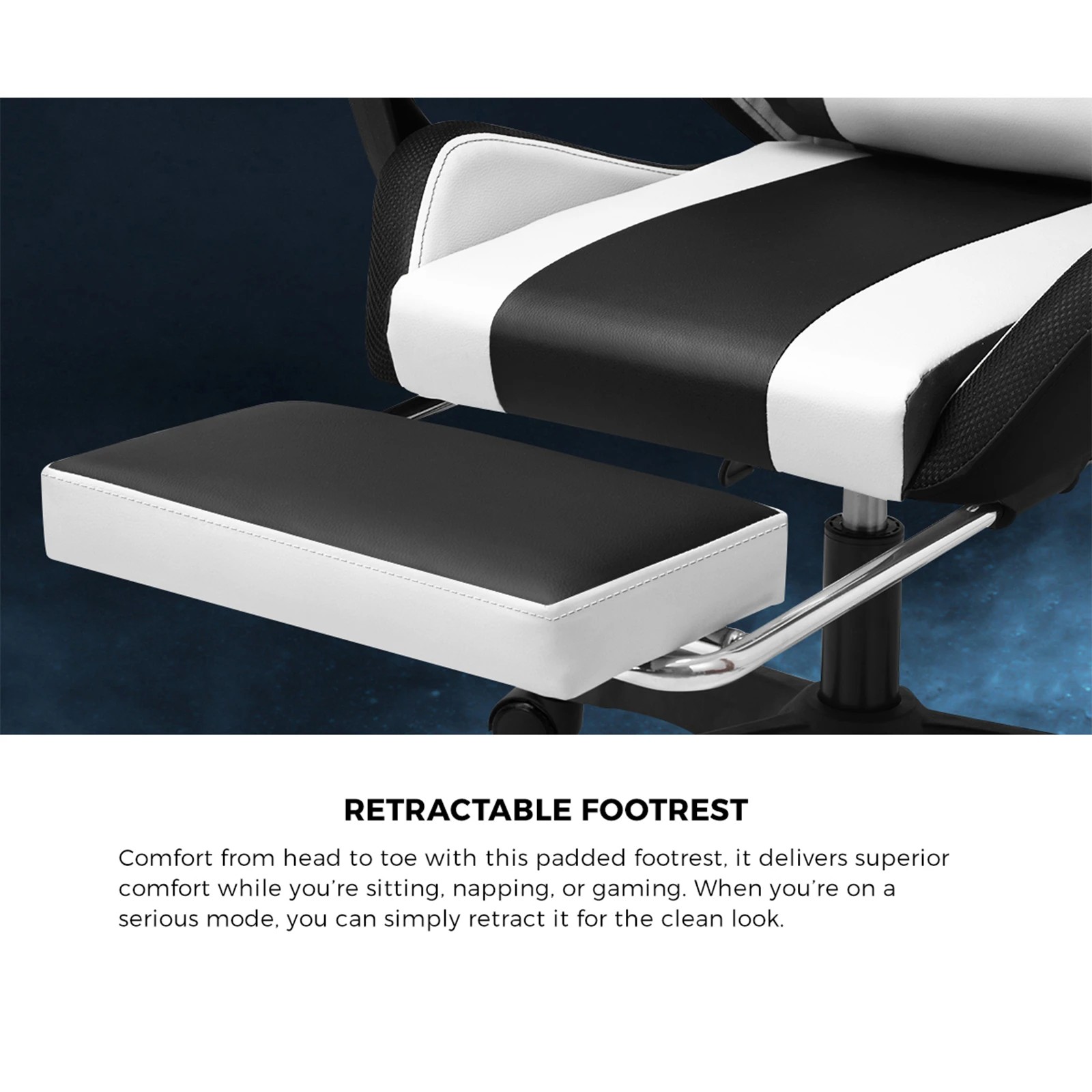 7 Oikiture 8-points Massage Gaming Chair Led
 - Multi, 7 of 8