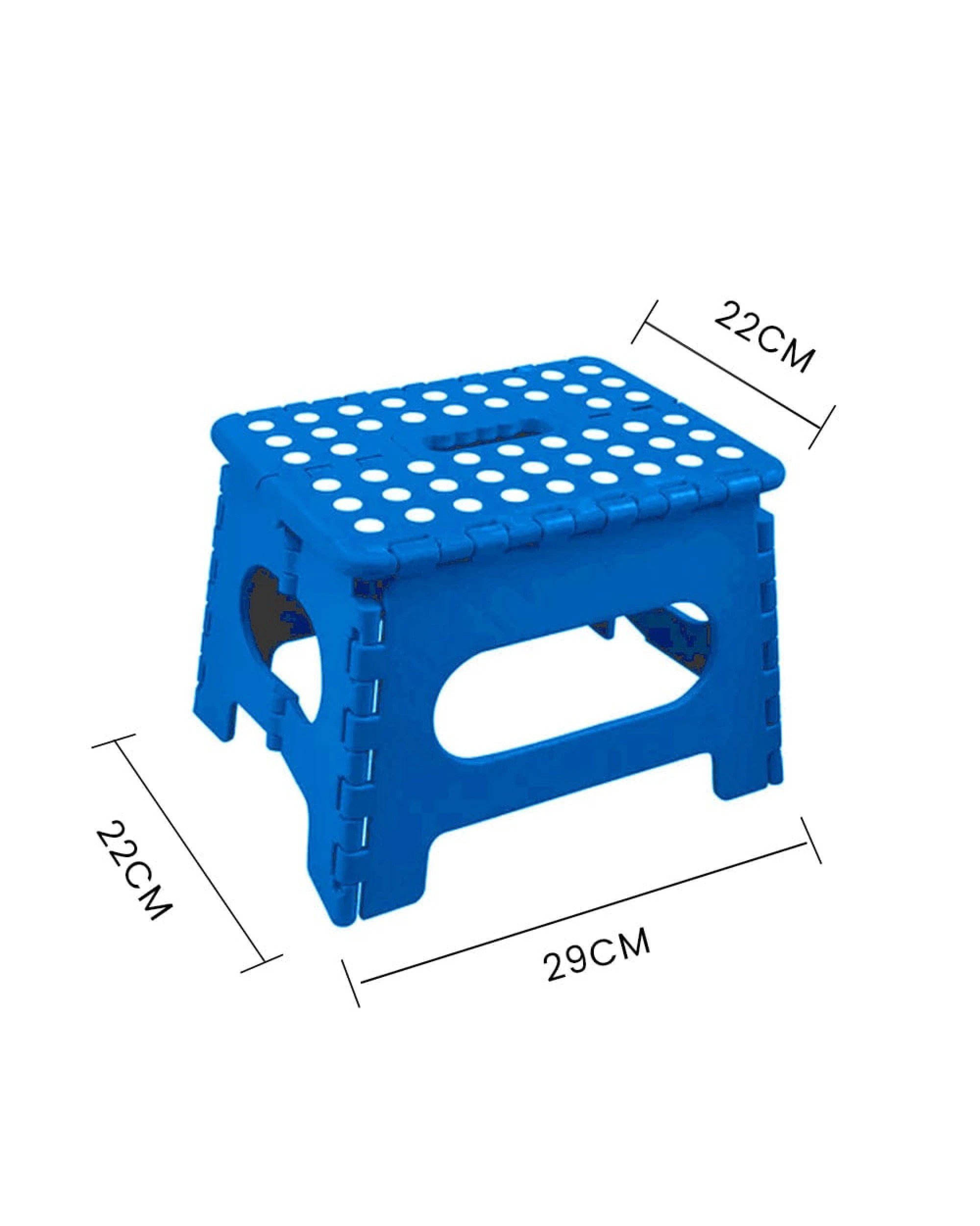 2 BR Home Portable Plastic Folding Step Stool Chair - Blue, 2 of 8