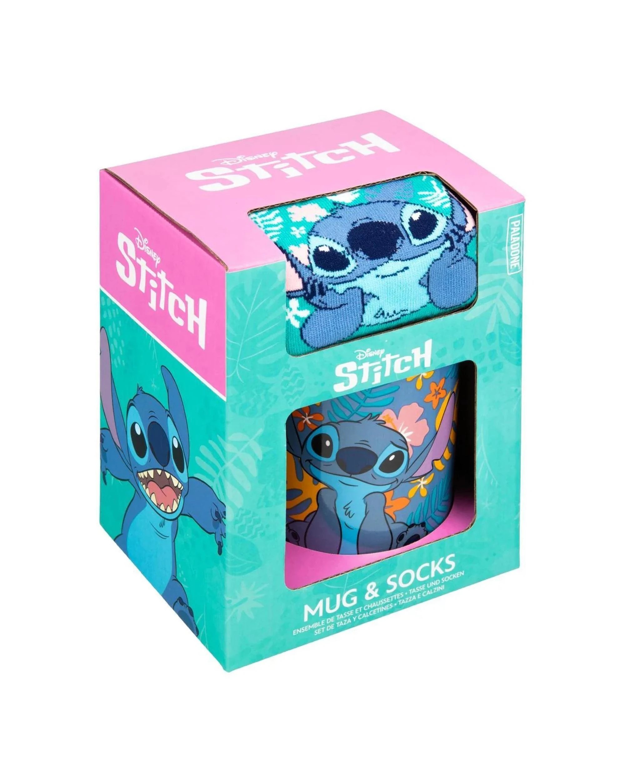 1 Paladone Disney Stitch Mug and Socks Gift Set - Multi, 1 of 4