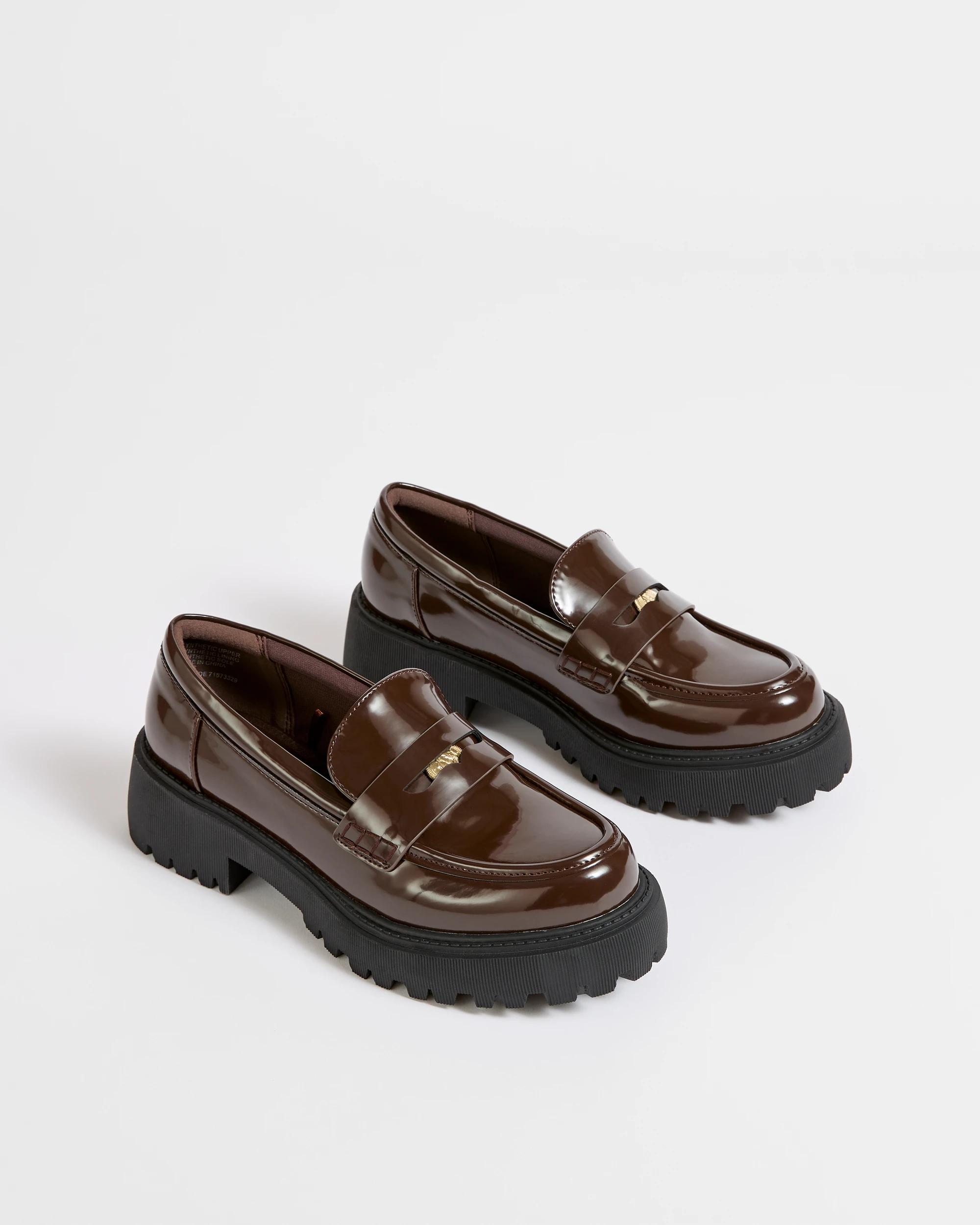 2 Target Woman Coin Chunky Loafer - Lenny CHOCOLATE, 2 of 3