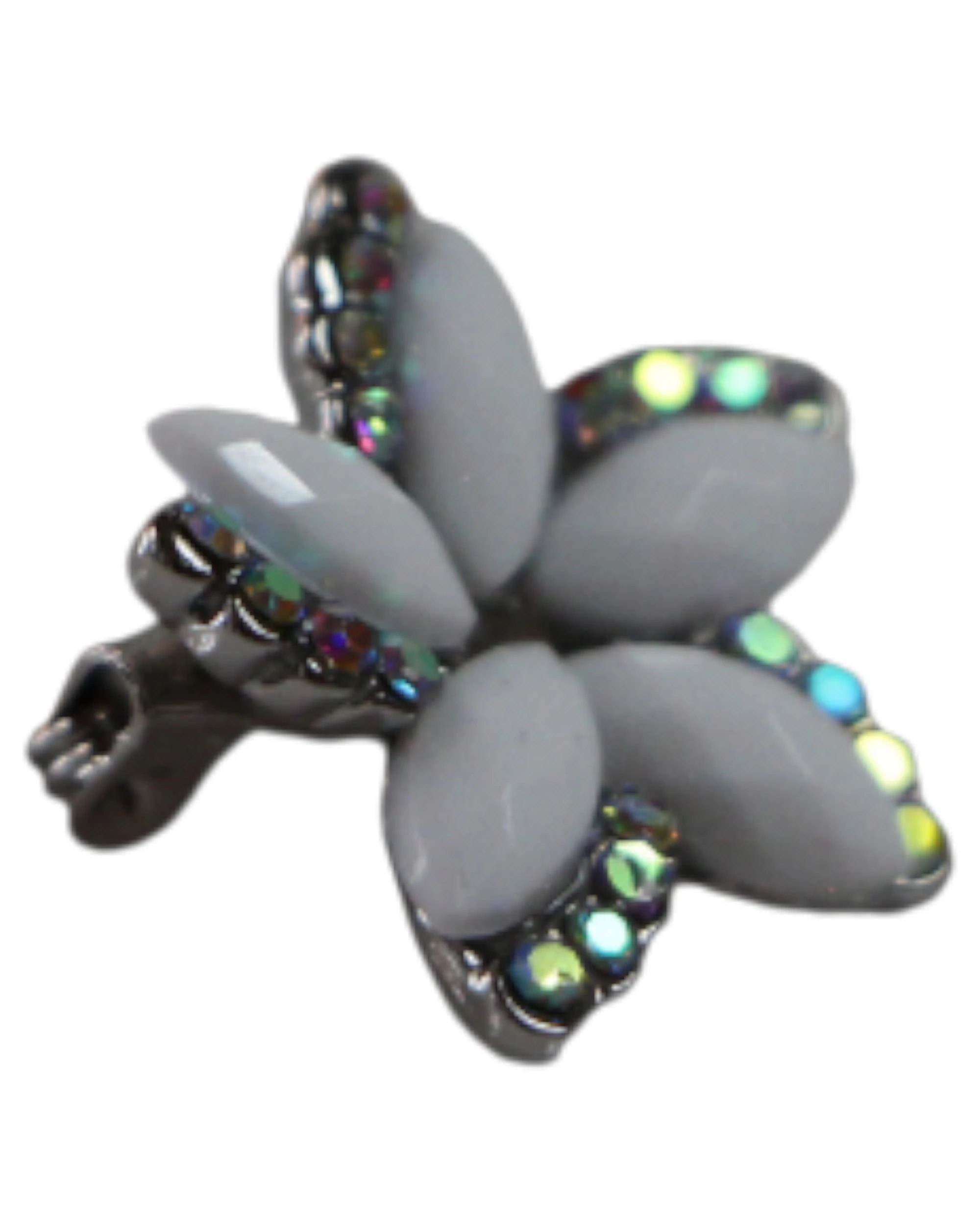 2 Zasel White Silver Flower Floral Brooch Blazer Shirt Pin - Multi, 2 of 4