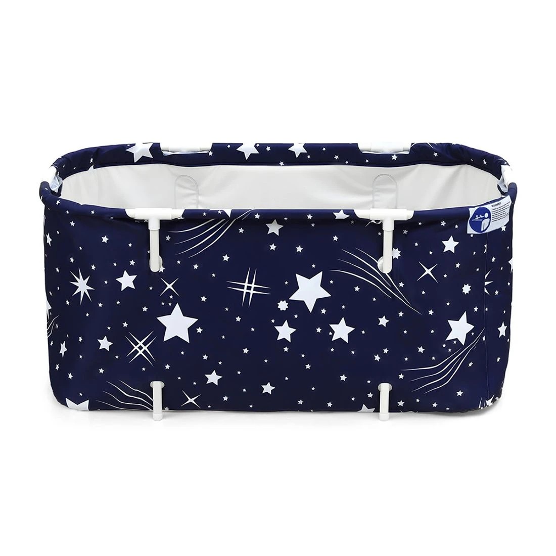1 Weisshorn Foldable Bathtub PVC SPA Bucket Inflatable Cushion 114x62cm Star - Blue, 1 of 4
