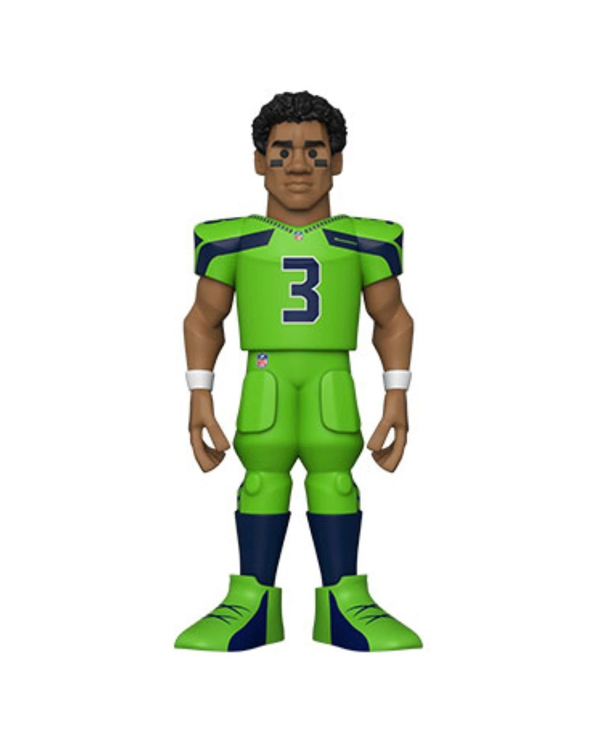 3 NFL Football Russell Wilson Seahawks Vinyl Action Figure 12 Inch Collectible - Gold, 3 of 5