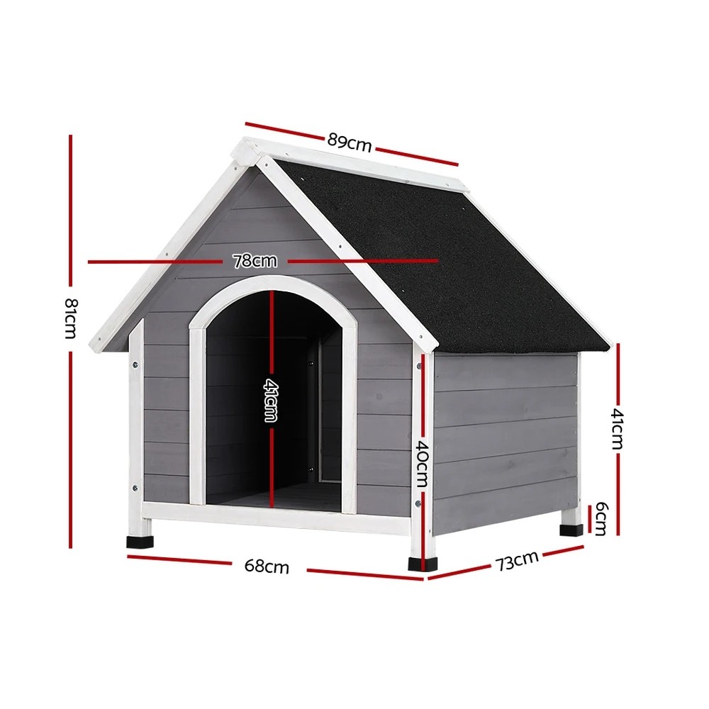 2 i.Pet Dog Kennel Wooden Large Outdoor House Indoor Puppy Pet Cabin Weatherproof - Multi, 2 of 6