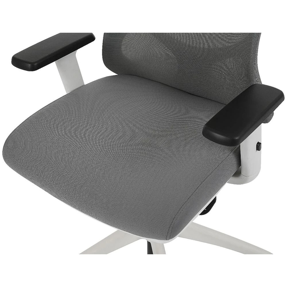 5 J.Burrows Halifax Ergonomic Chair Grey/White Ergonomic Chairs and Desk Chairs, 5 of 10