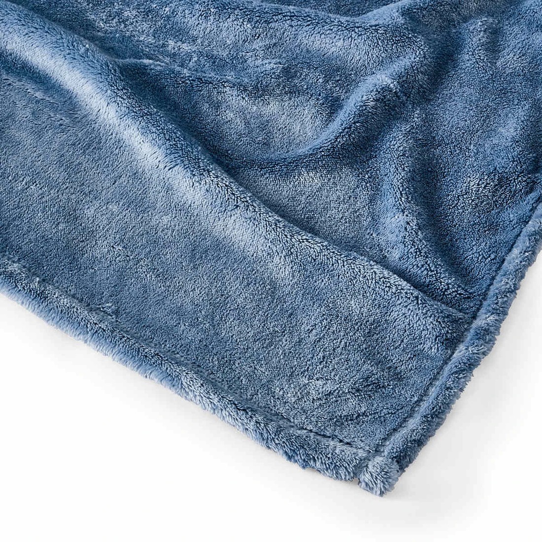 4 Plush Blanket - Single Bed, Blue, 4 of 5