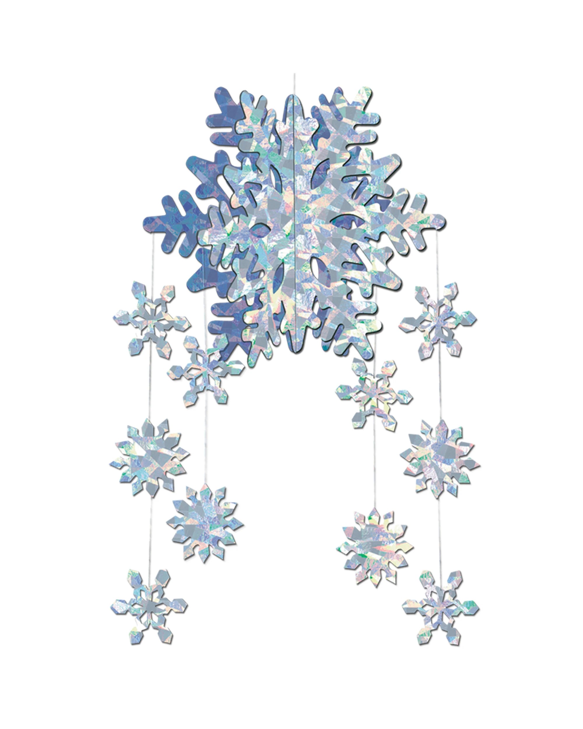 1 Beistle 3D Snowflake Hanging Decoration, 1 of 1