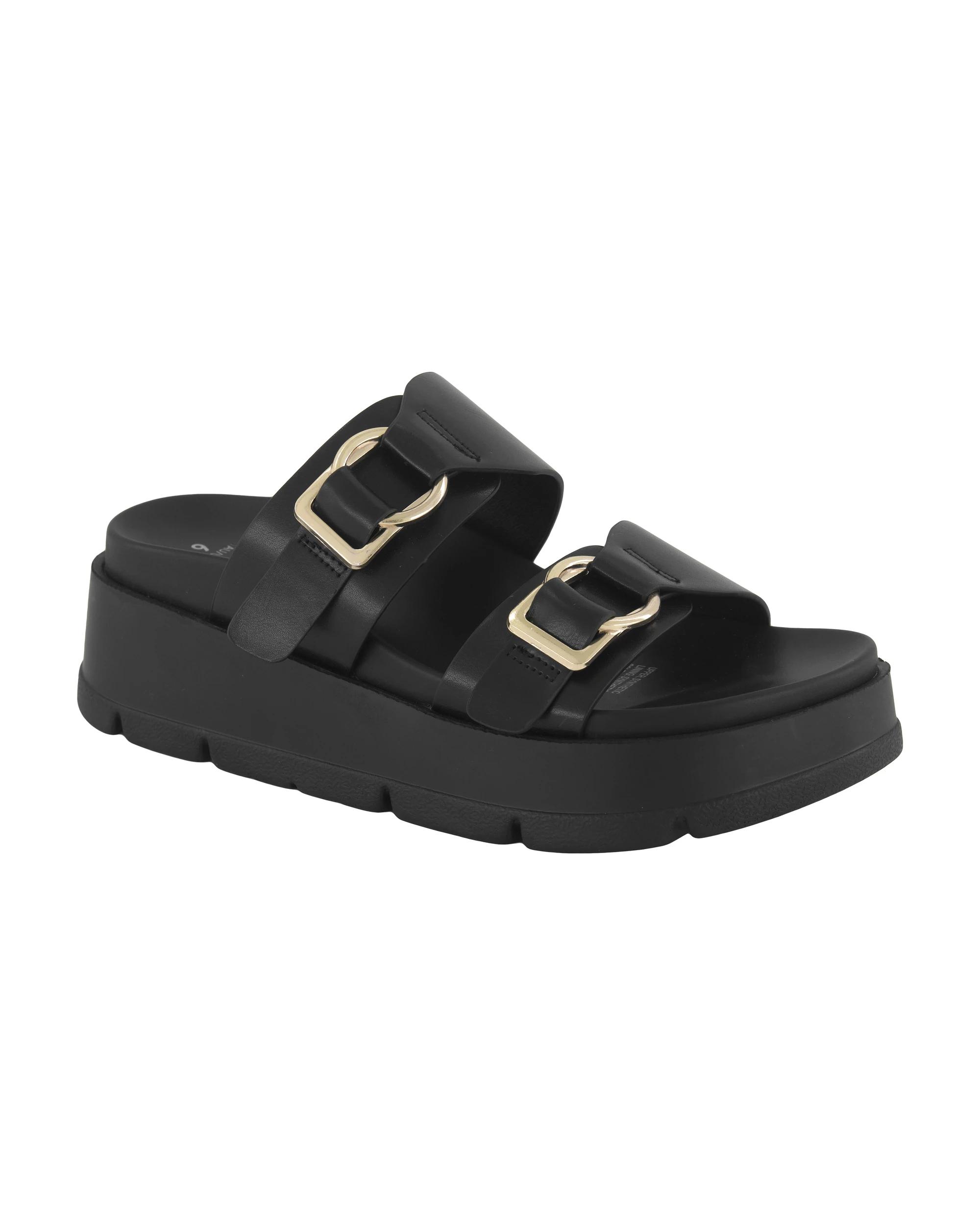 1 Double Buckle Platform Heels Black, 1 of 5