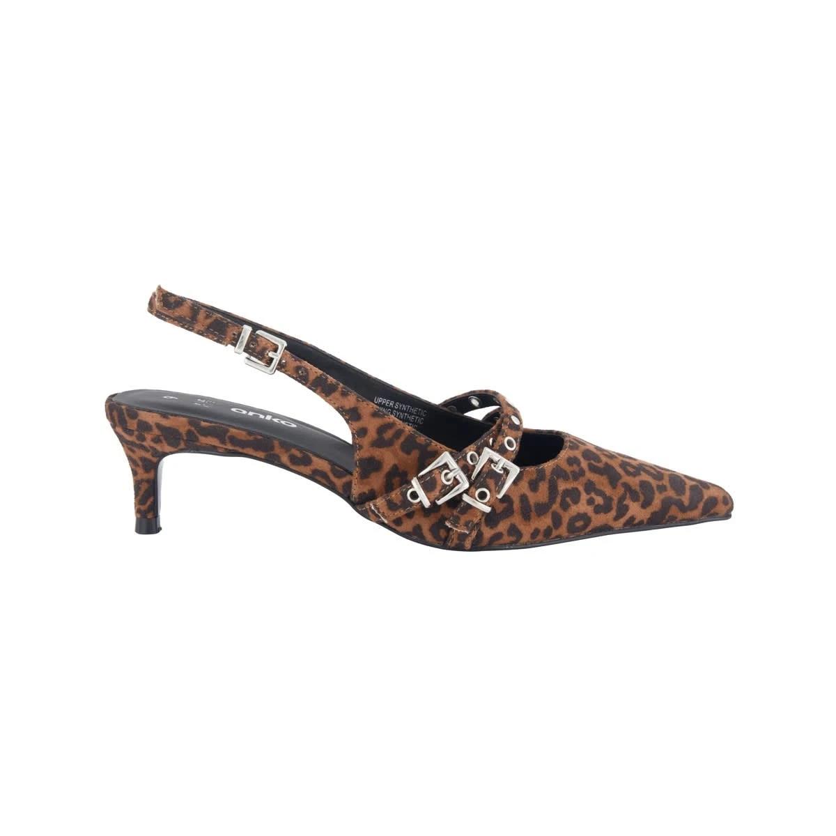 1 Strappy Kitten Heels LEOPARD NATURAL, 1 of 5