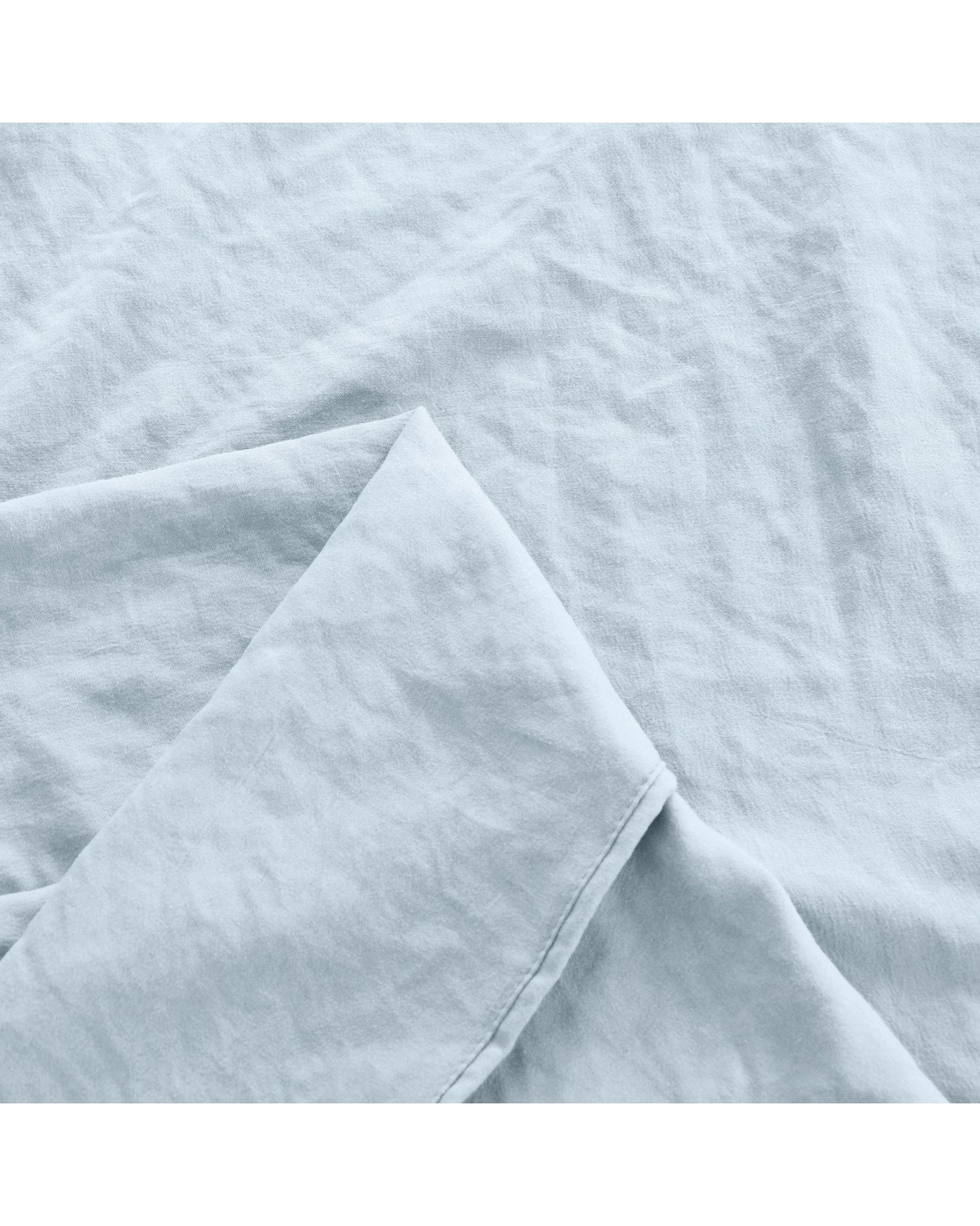 4 Dreamaker Superfine Washed Microfibre Sheet Set - Queen Bed - Ice Blue, 4 of 6