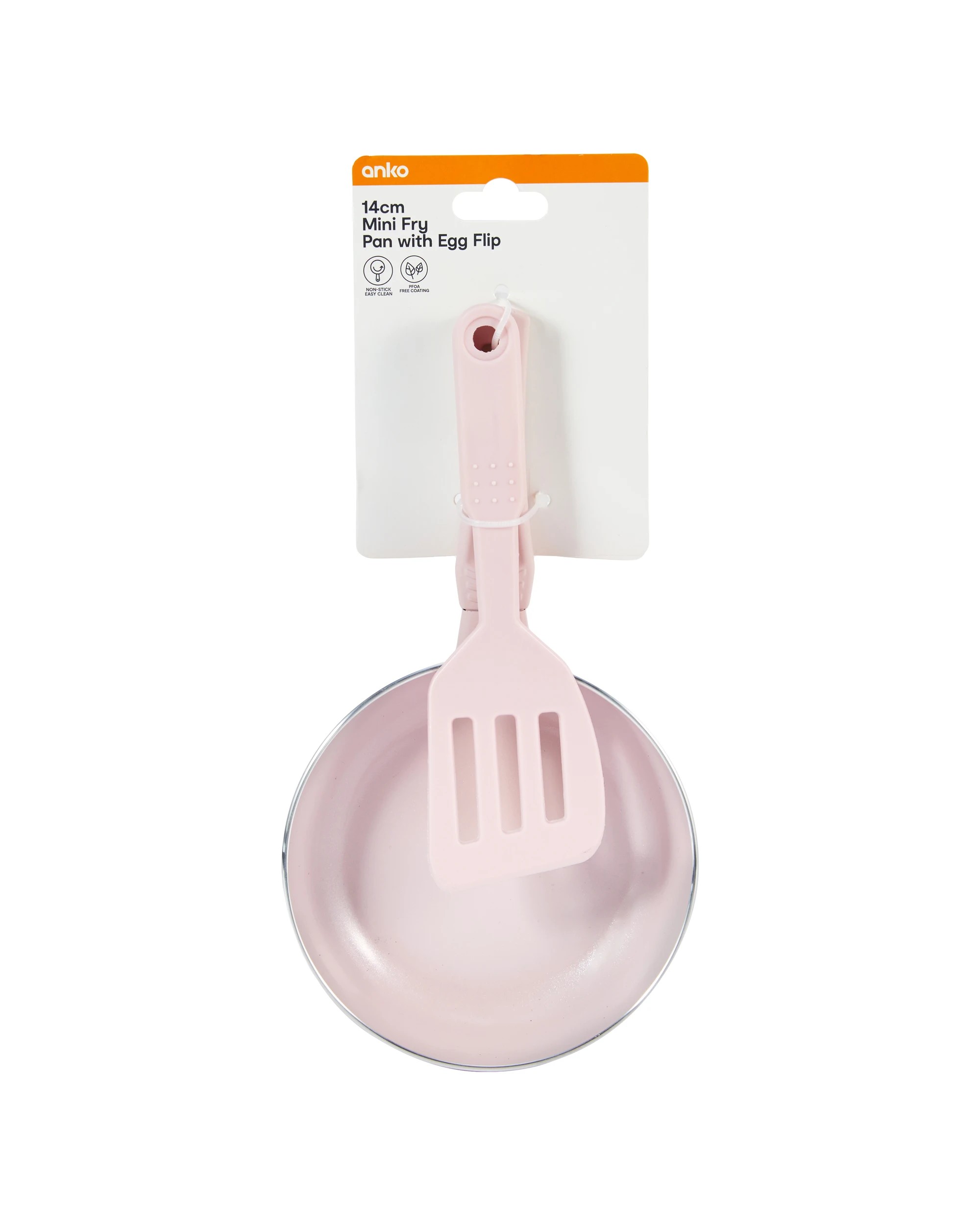 9 14cm Mini Fry Pan with Egg Flip - Pink, 9 of 10