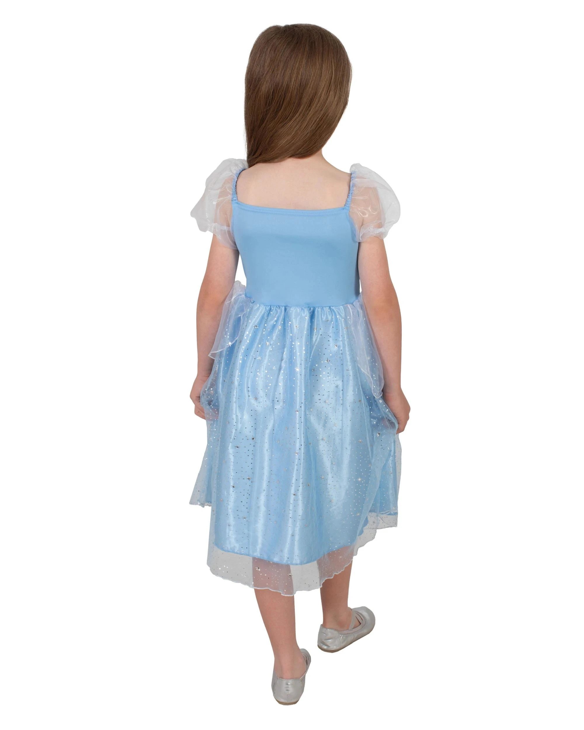4 Disney Princess - Cinderella Sparkle Kids Costume - Blue, 4 of 5