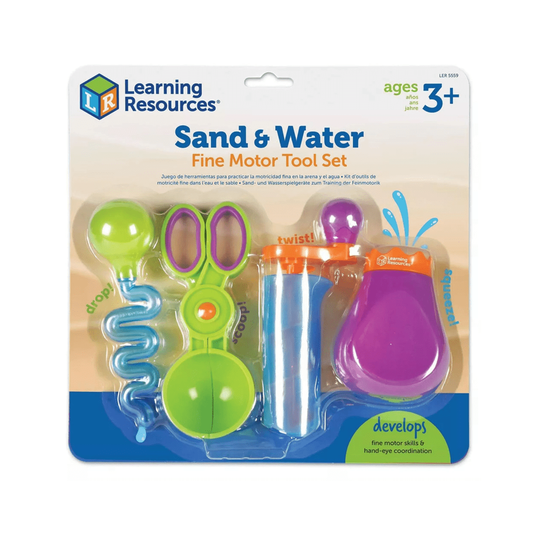1 Learning Resources Sand and Water Fine Motor Skills Tool Set, 1 of 5