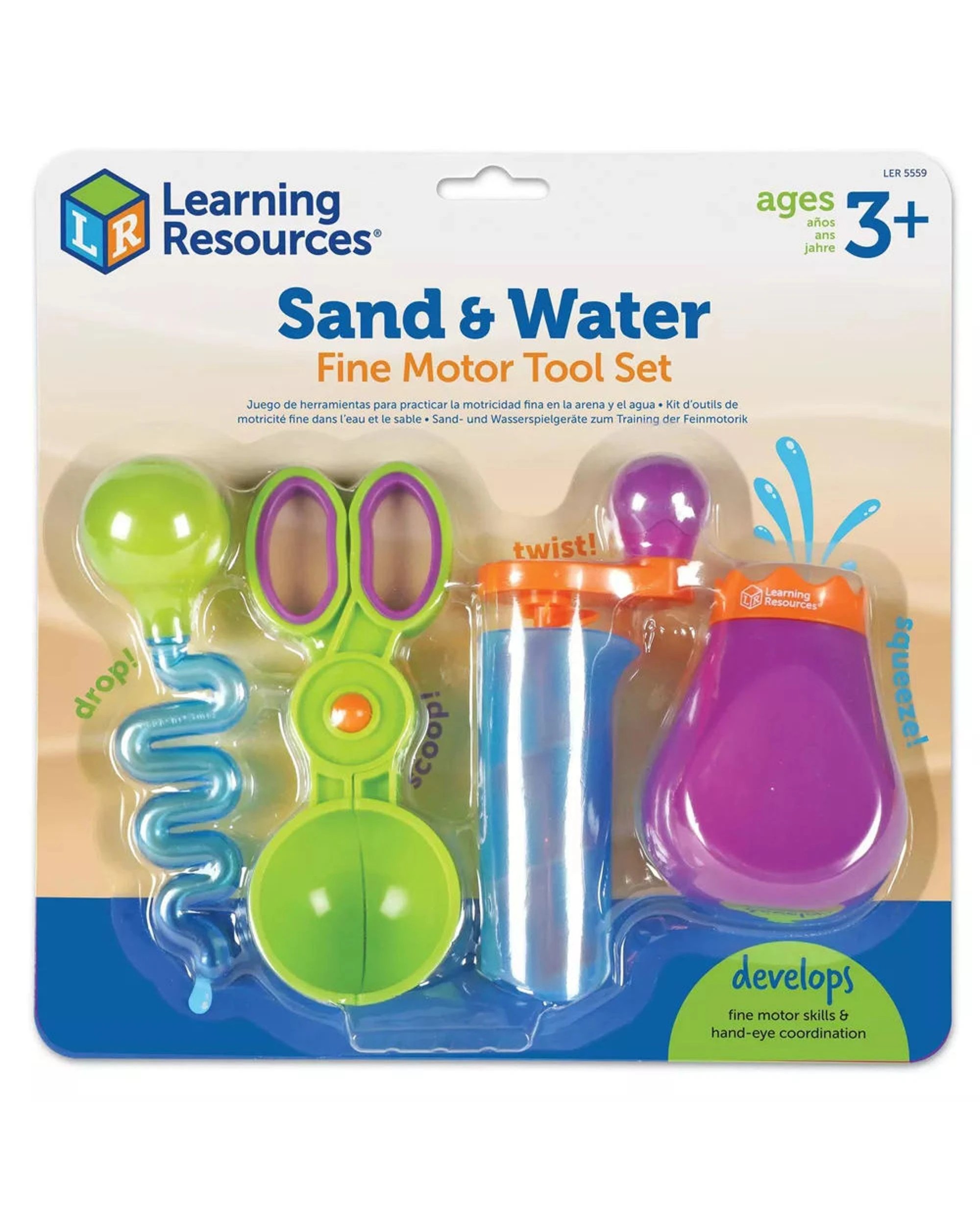1 Learning Resources Sand and Water Fine Motor Skills Tool Set, 1 of 5