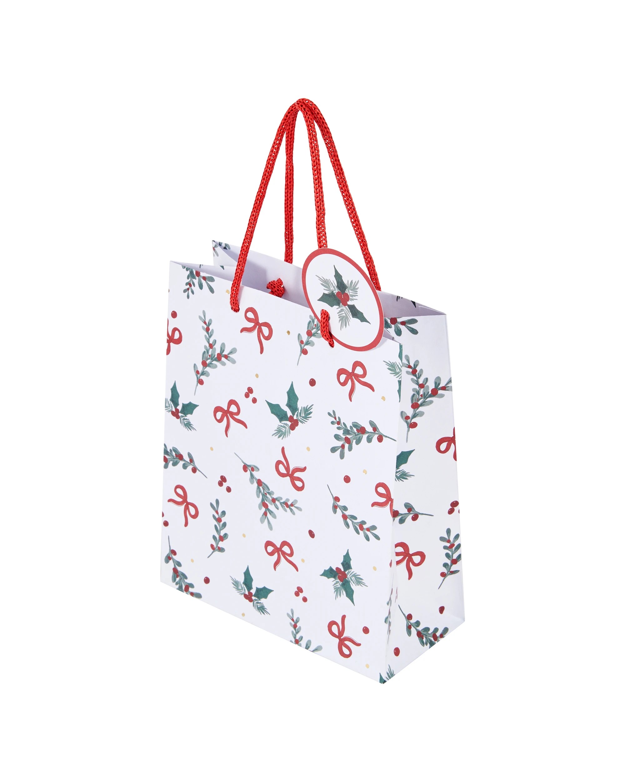 1 Holly Gift Bag - Small, 1 of 5