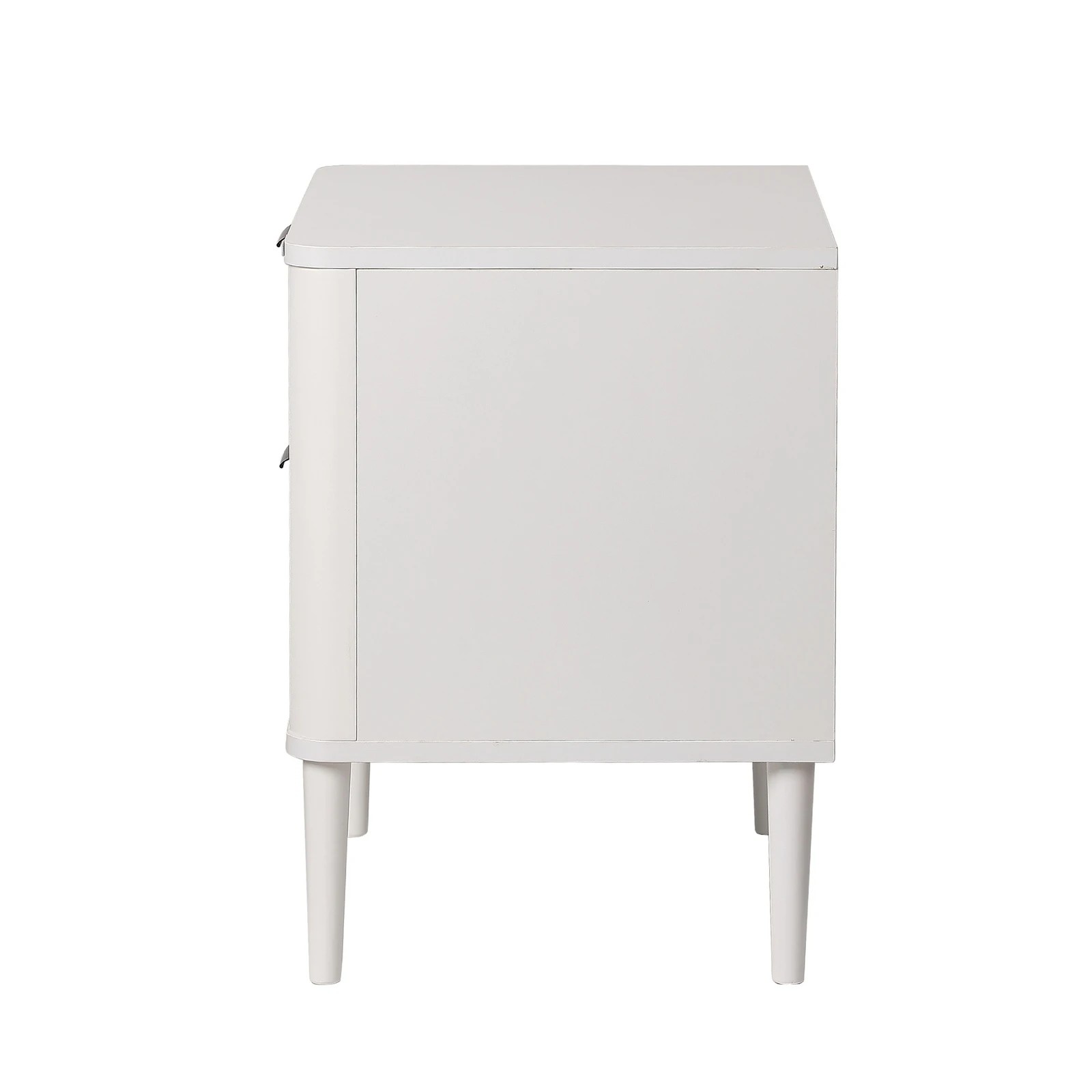7 Oikiture Bedside Table Nightstand Side Storage 2 Drawers Cabinet - White, 7 of 9