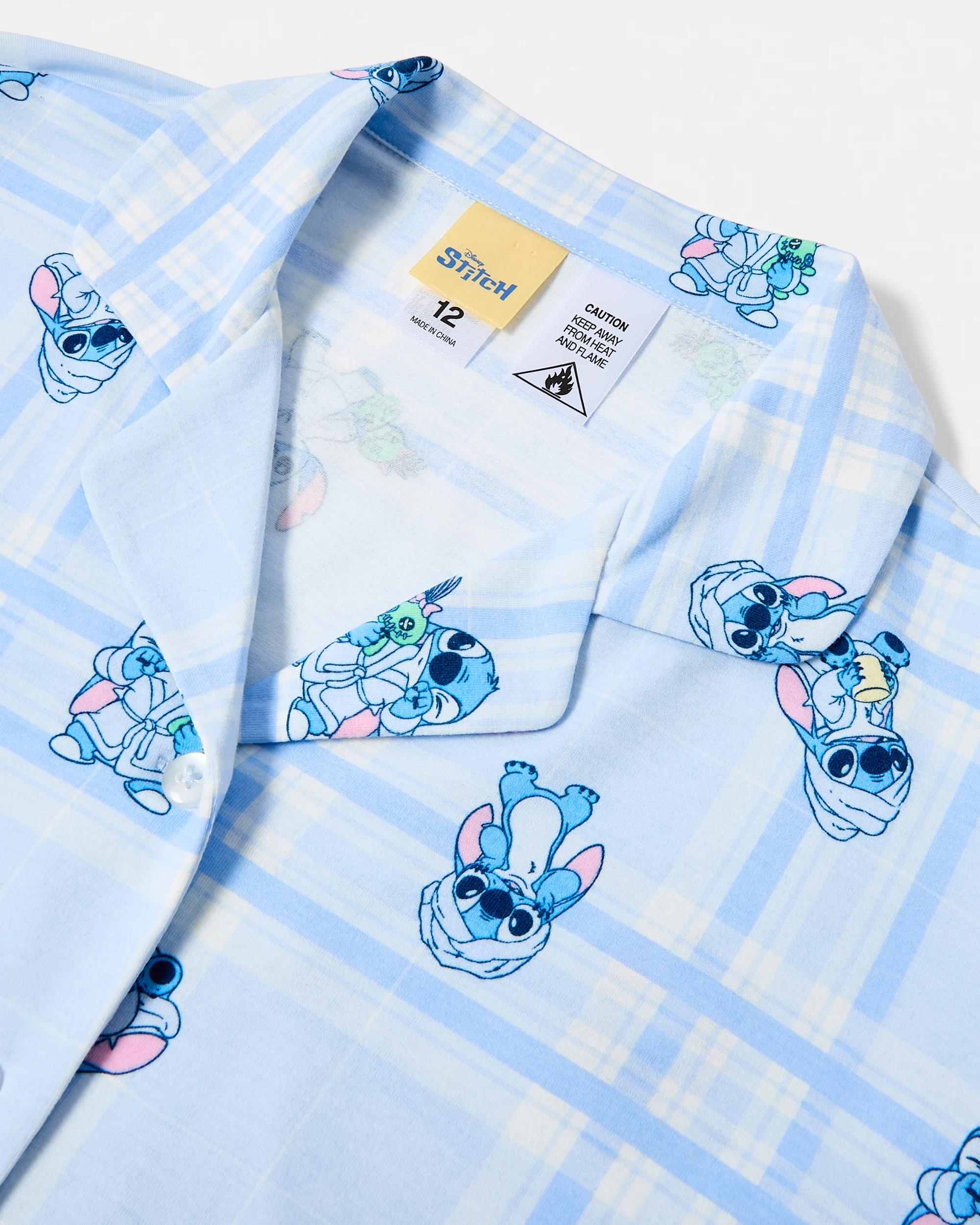6 Disney Lilo & Stitch License Button Down Pyjama Set Stitch, 6 of 7