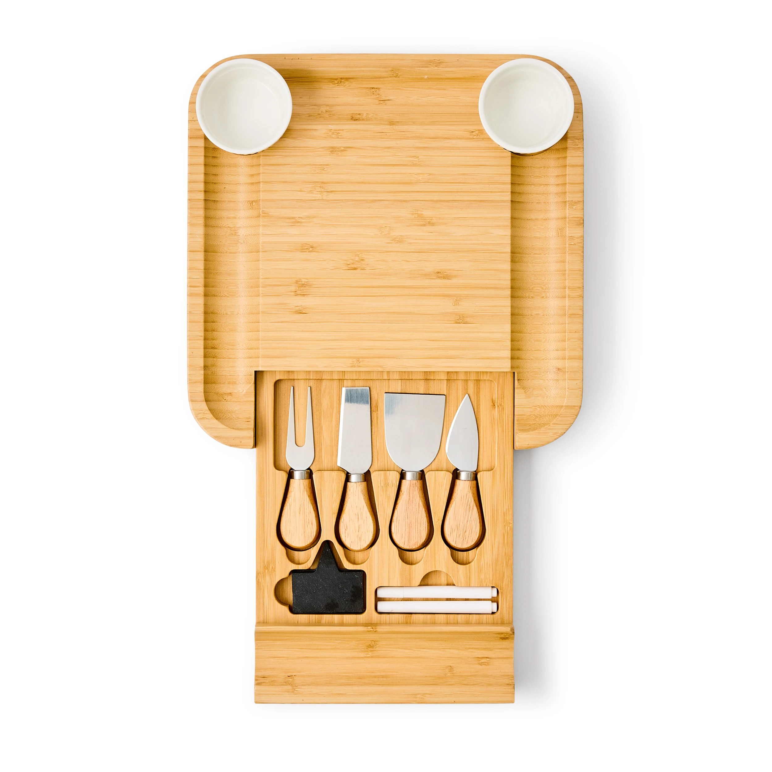 9 Cheese Board with Knives Set and Carry Handle, 9 of 10