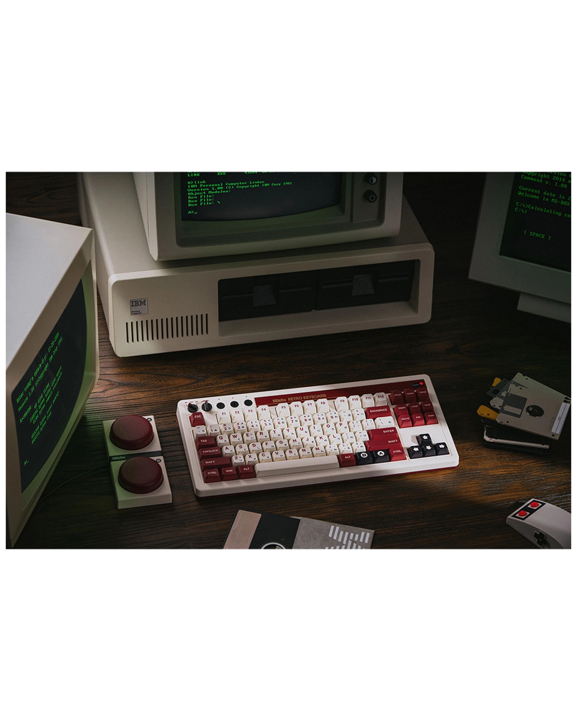 8 8bitdo Retro 87-key Mechanical Gaming Keyboard For Android Windows Fami Edition - White, 8 of 10