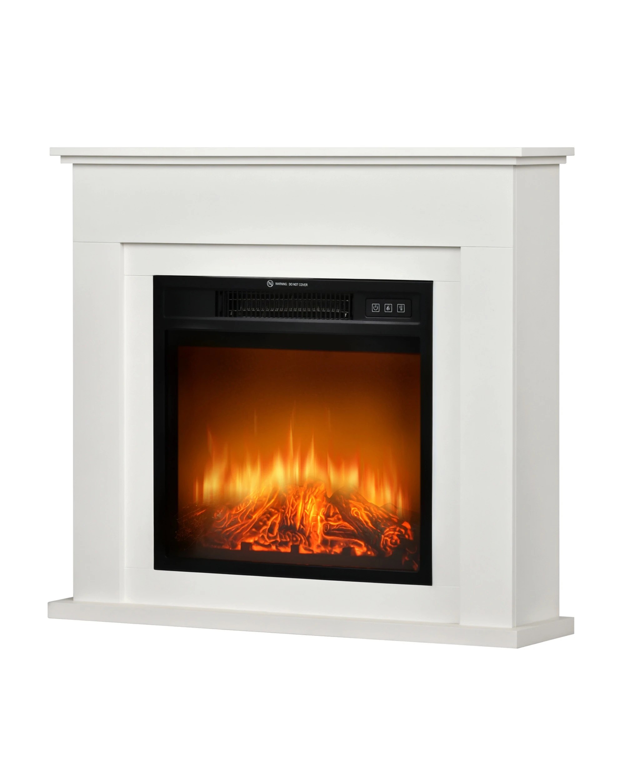 5 Advwin Electric Fireplace Freestanding Heater TV Stand with Mantel 3D Flame 3-speeds - White, 5 of 7