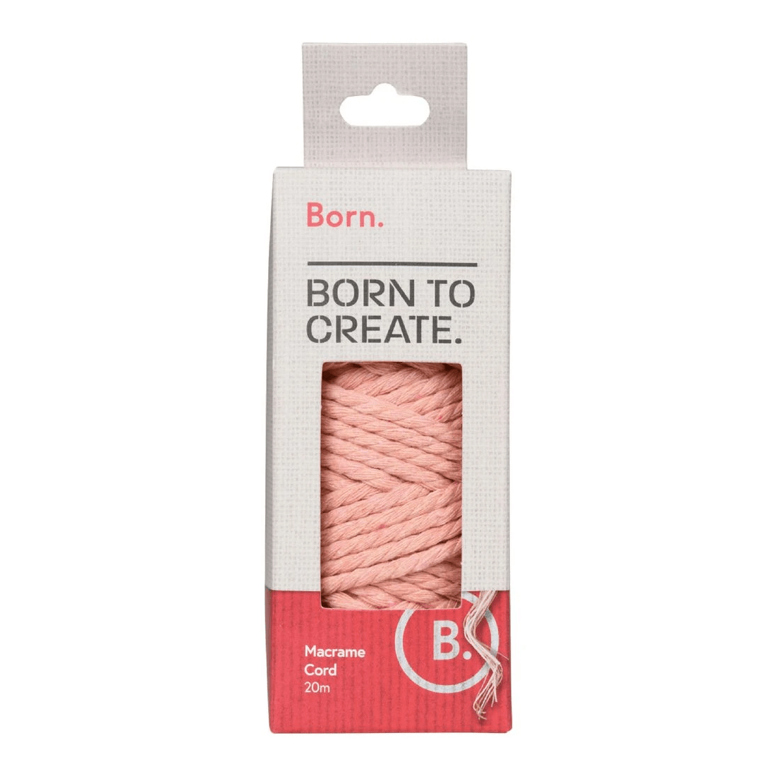 1 Born Macrame Cord Rose Pink, 1 of 3