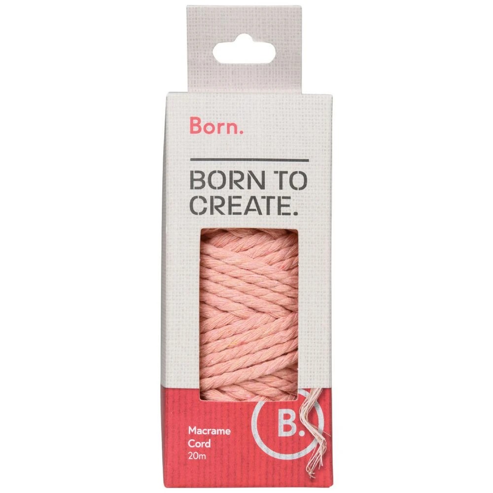1 Born Macrame Cord Rose Pink, 1 of 3