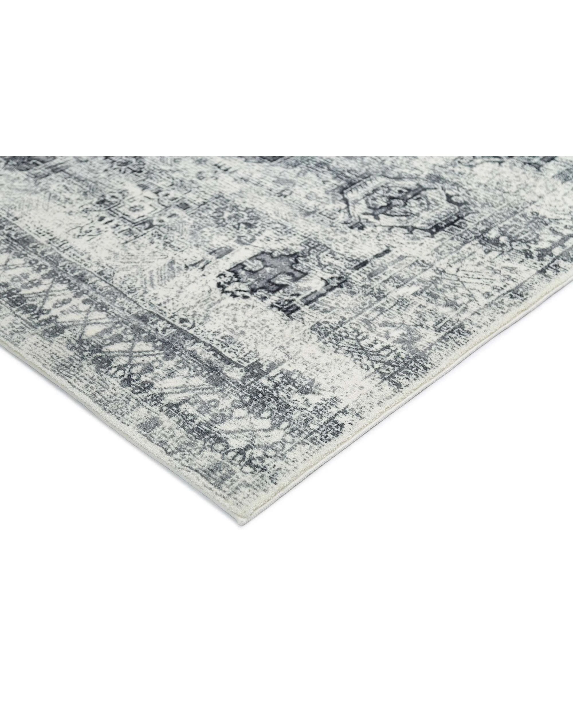 4 Loopsie Khana Tribal Washable Rug-230cm x 160cm - Grey, 4 of 6