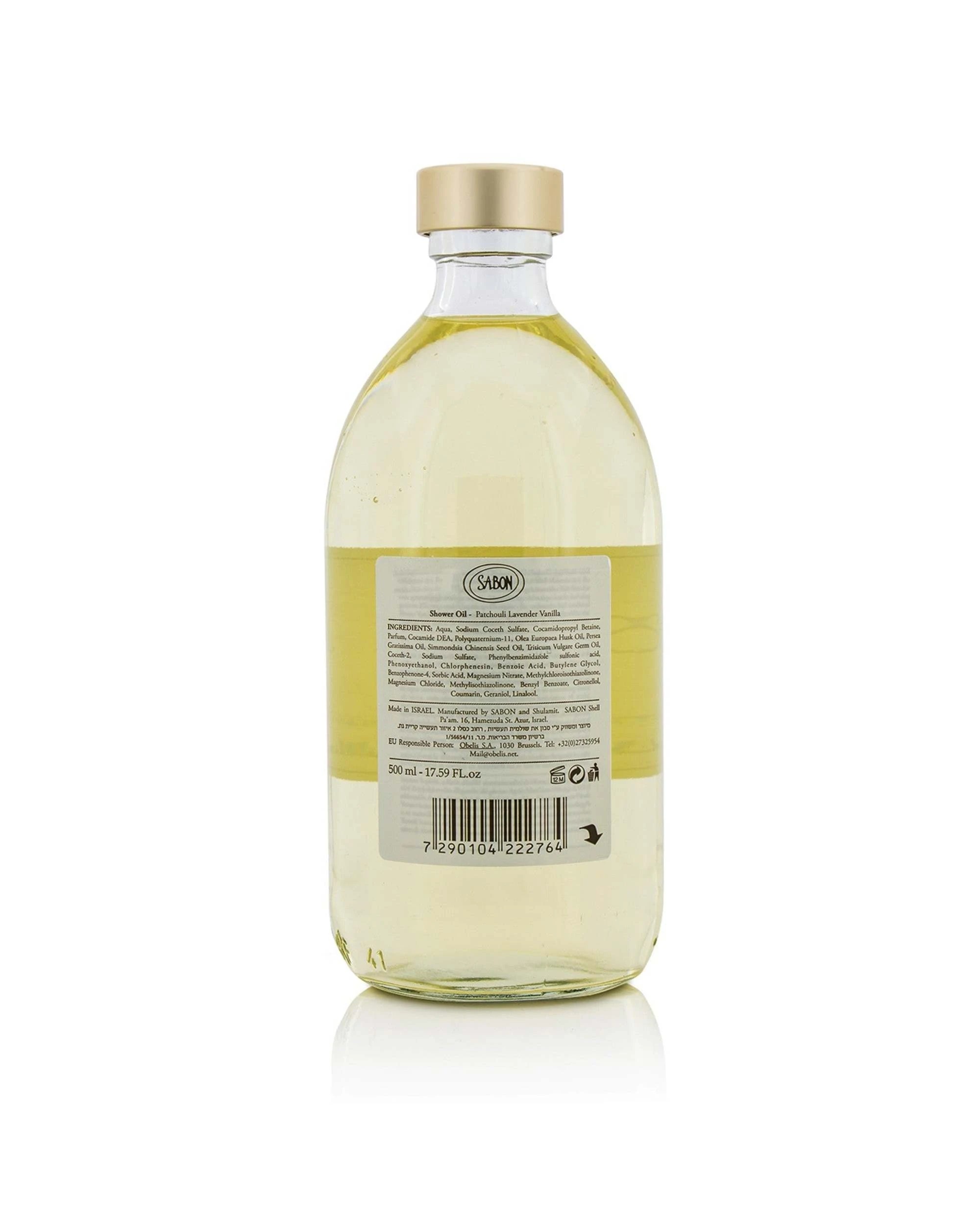 2 Sabon Shower Oil - Patchouli Lanvender Vanilla  500ml/17.59oz, 2 of 2