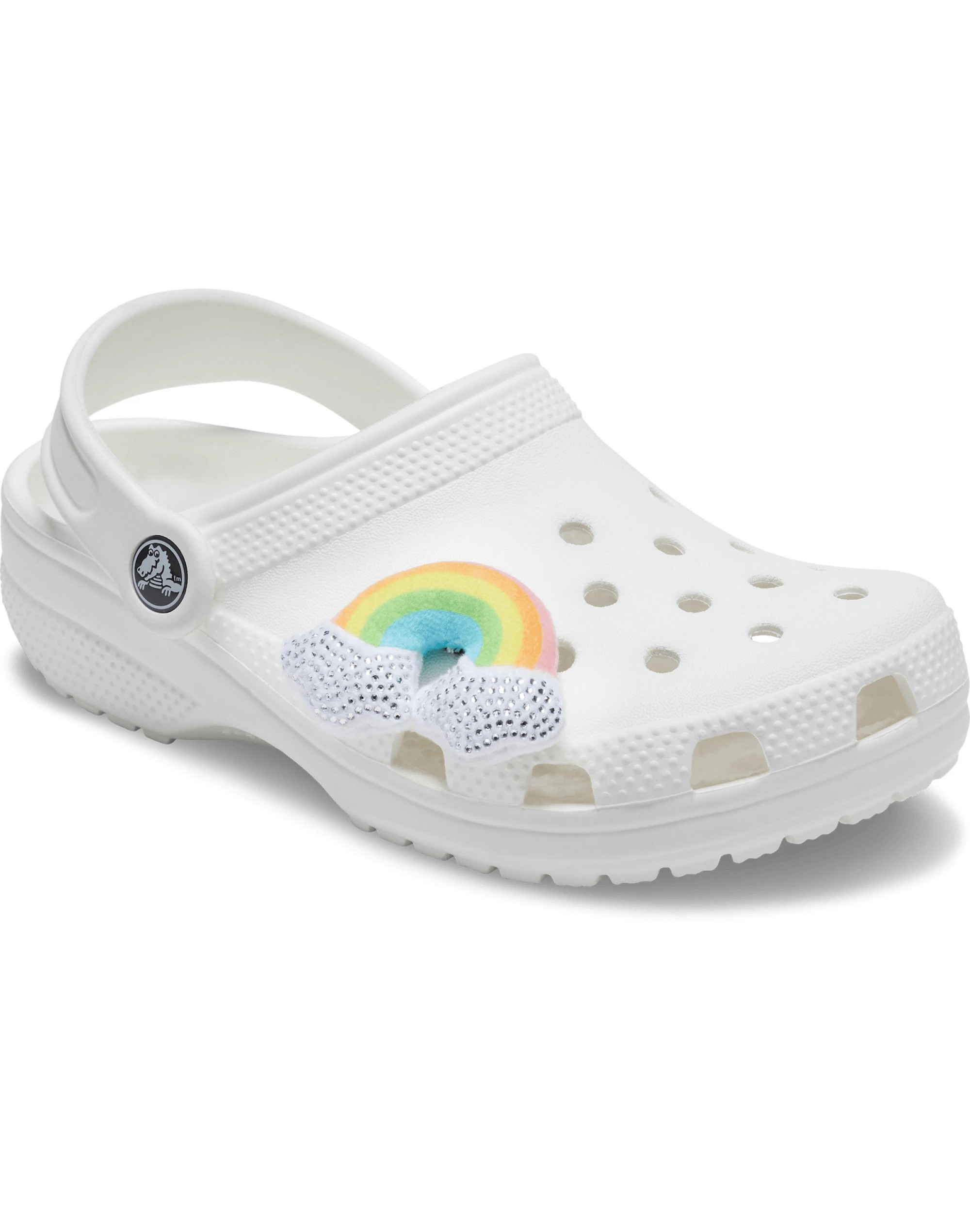 1 Crocs 1x Plush Studded Rainbow Jibbitz Shoe Charm 100% Authentic - 0 - Multi, 1 of 1