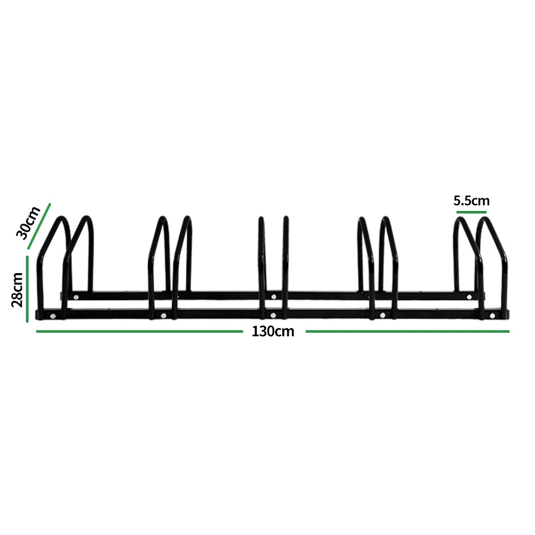 3 Monvelo 5 Bike Rack Storage Rail Floor Stand Parking Mount, 3 of 7