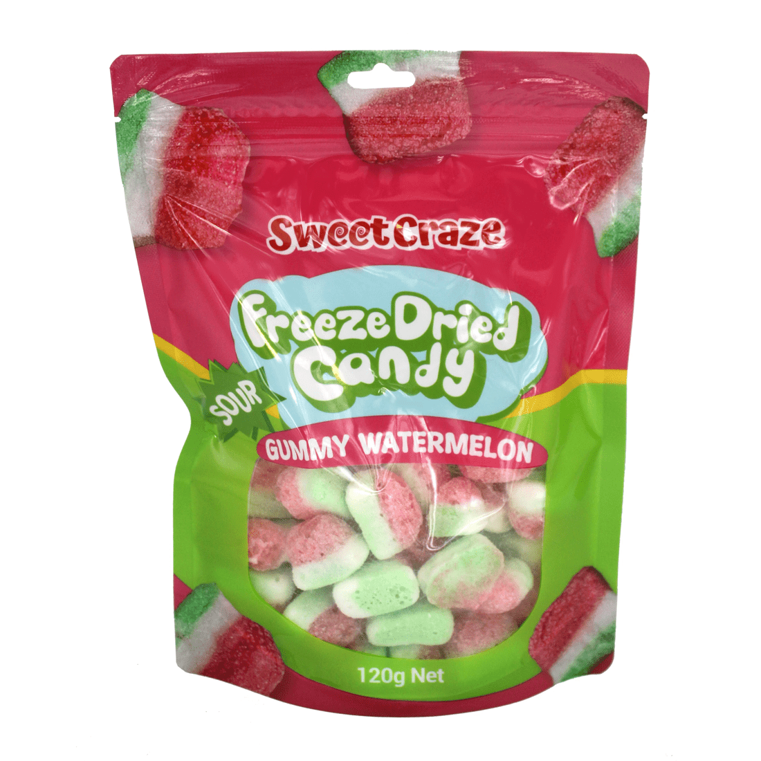 1 Sweet Craze Sour Watermelon Freeze Dried Candy 120g, 1 of 2
