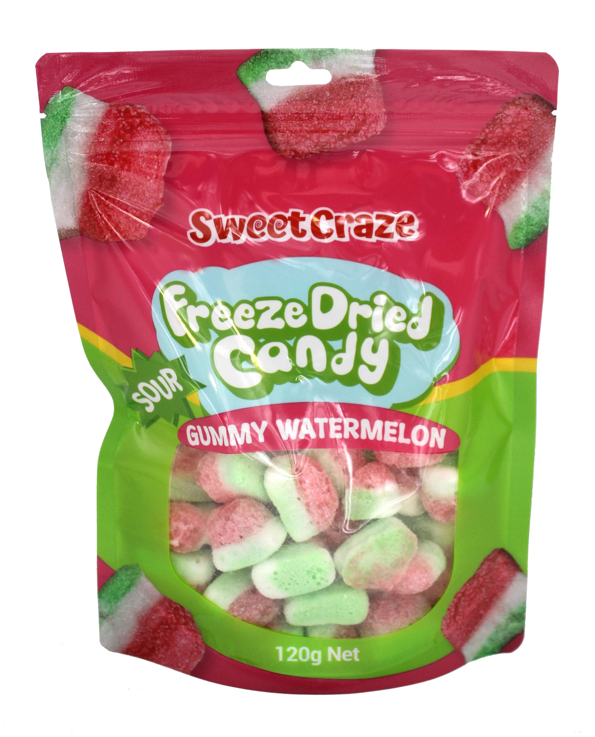 1 Sweet Craze Sour Watermelon Freeze Dried Candy 120g, 1 of 2