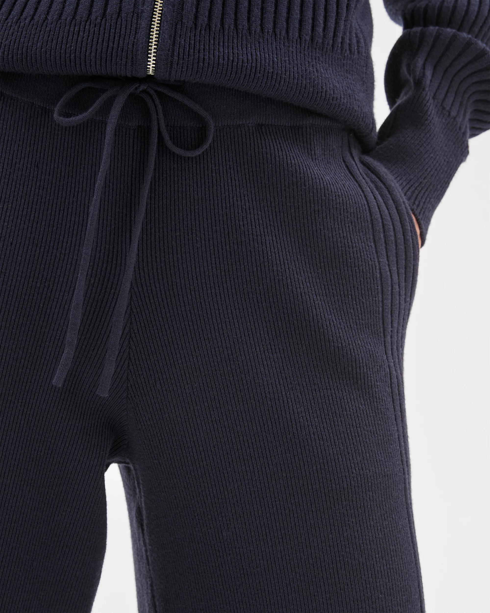 5 Target Woman Clean Knit Rib Lounge Pants NAVY MARLE, 5 of 6