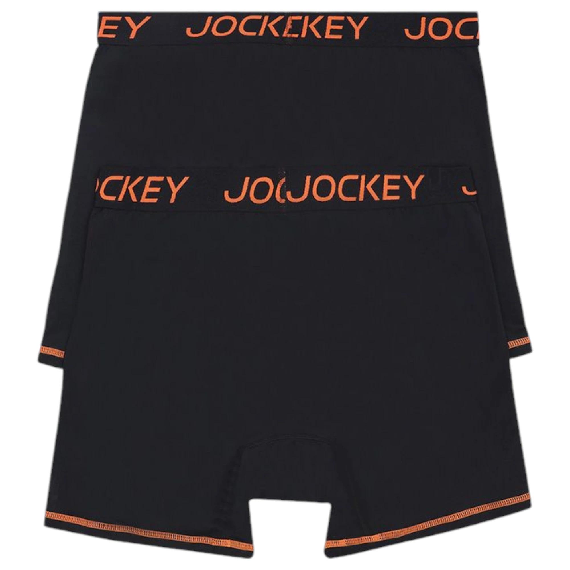 6 Jockey 4 Pack Mens Performance Active Midway Micro Trunks Underwear BLACK, 6 of 6