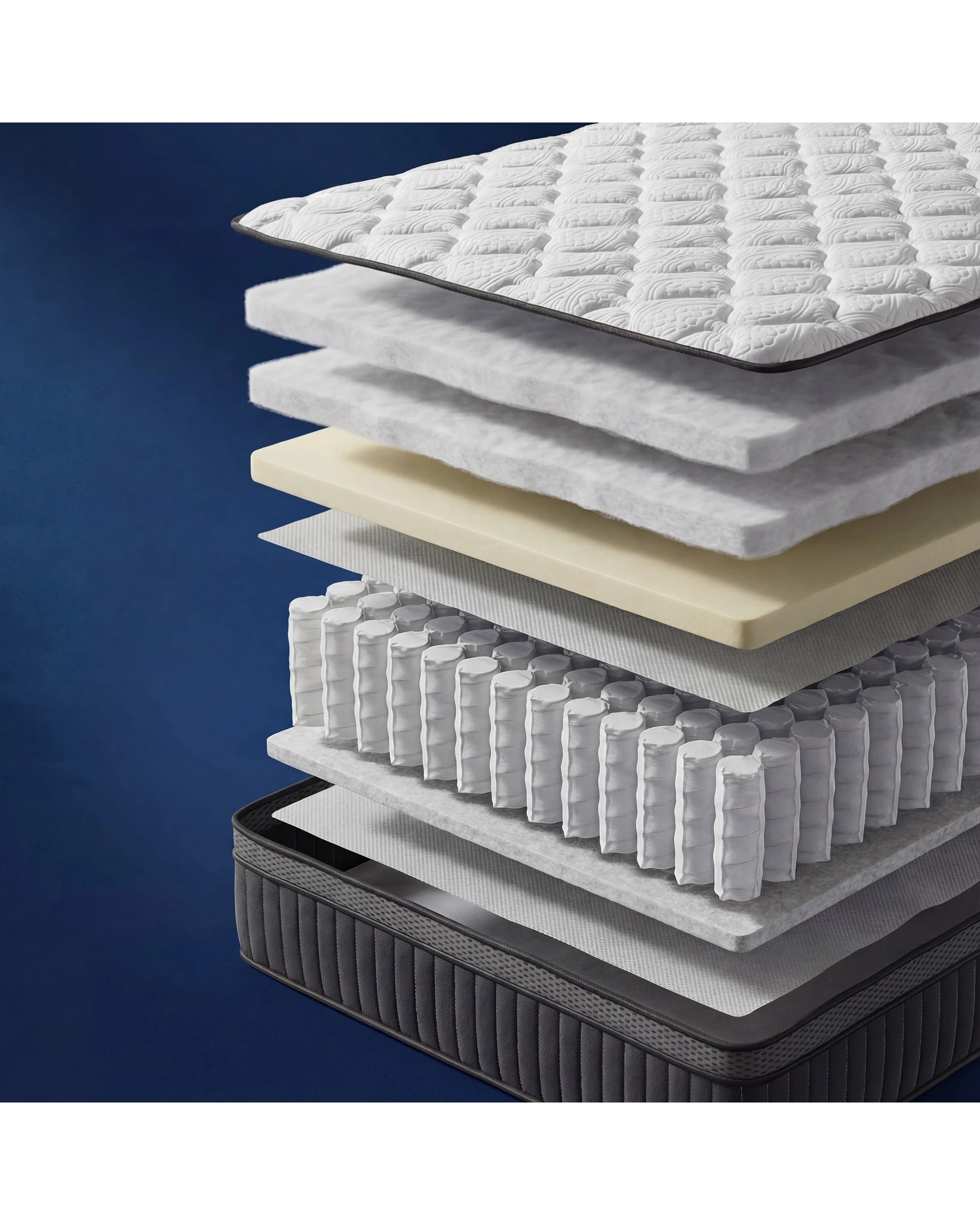 6 Advwin 32CM Double Size Hybrid Mattress Medium Firm Feel Pocket Springs - White, 6 of 10