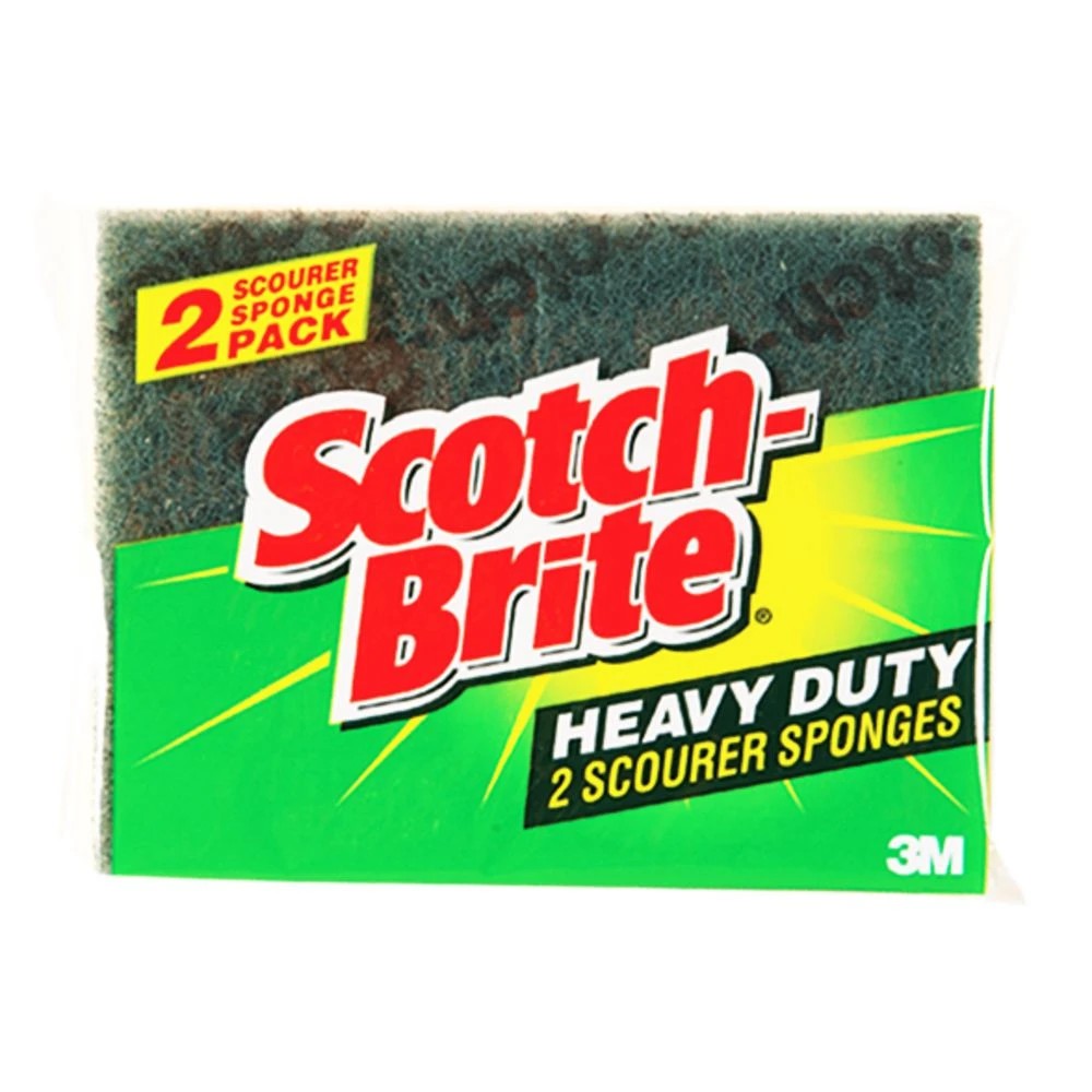2 Scotch-Brite Heavy Duty Scourer Sponge 2 Pack, 2 of 2