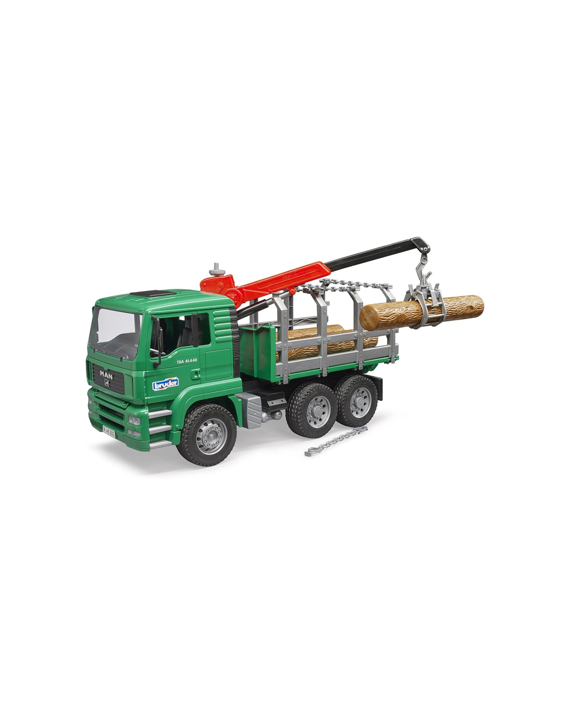 1 Bruder 1 16 Timber Truck With Loading Crane And 3 Tree Trunks Kids Toy 4y Plus - Multi, 1 of 2