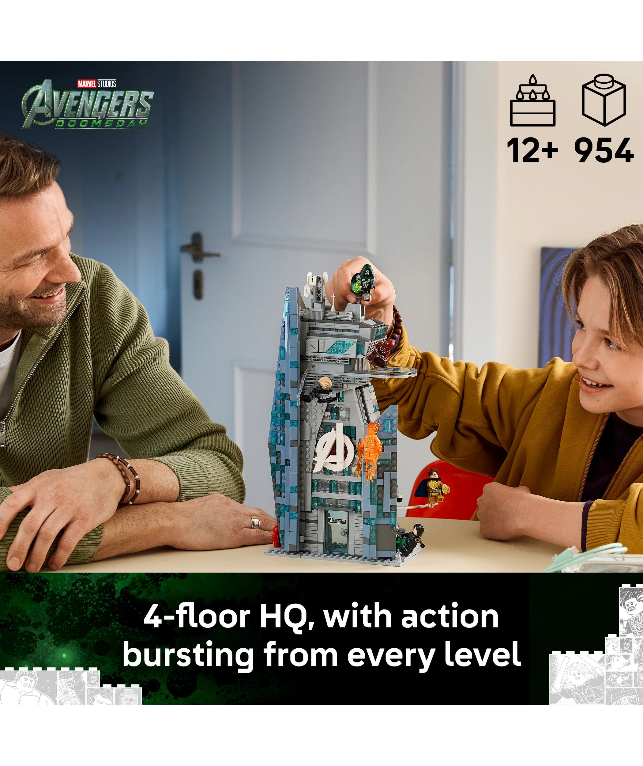 4 LEGO Super Heroes Marvel Avengers: Doomsday New Avengers Tower 76352, 4 of 11