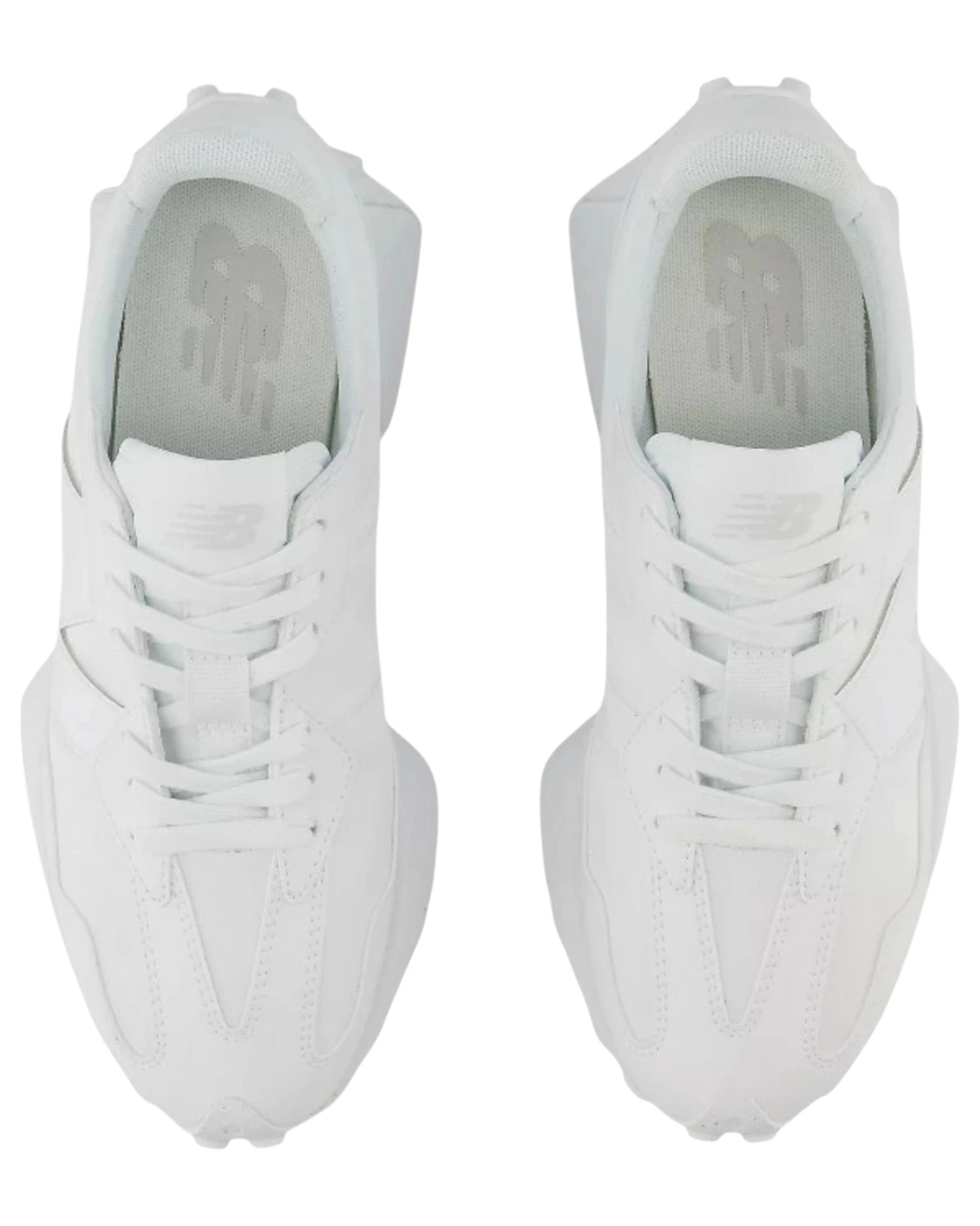 5 New Balance Womens 327 Athletic Shoes WHITE, 5 of 6