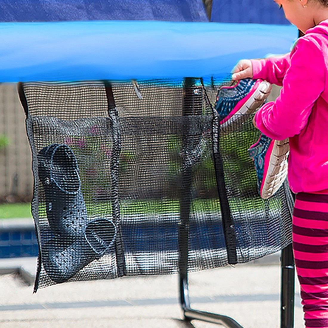 5 Kahuna 10ft Trampoline With Blue Safety Net And Pad, 5 of 6