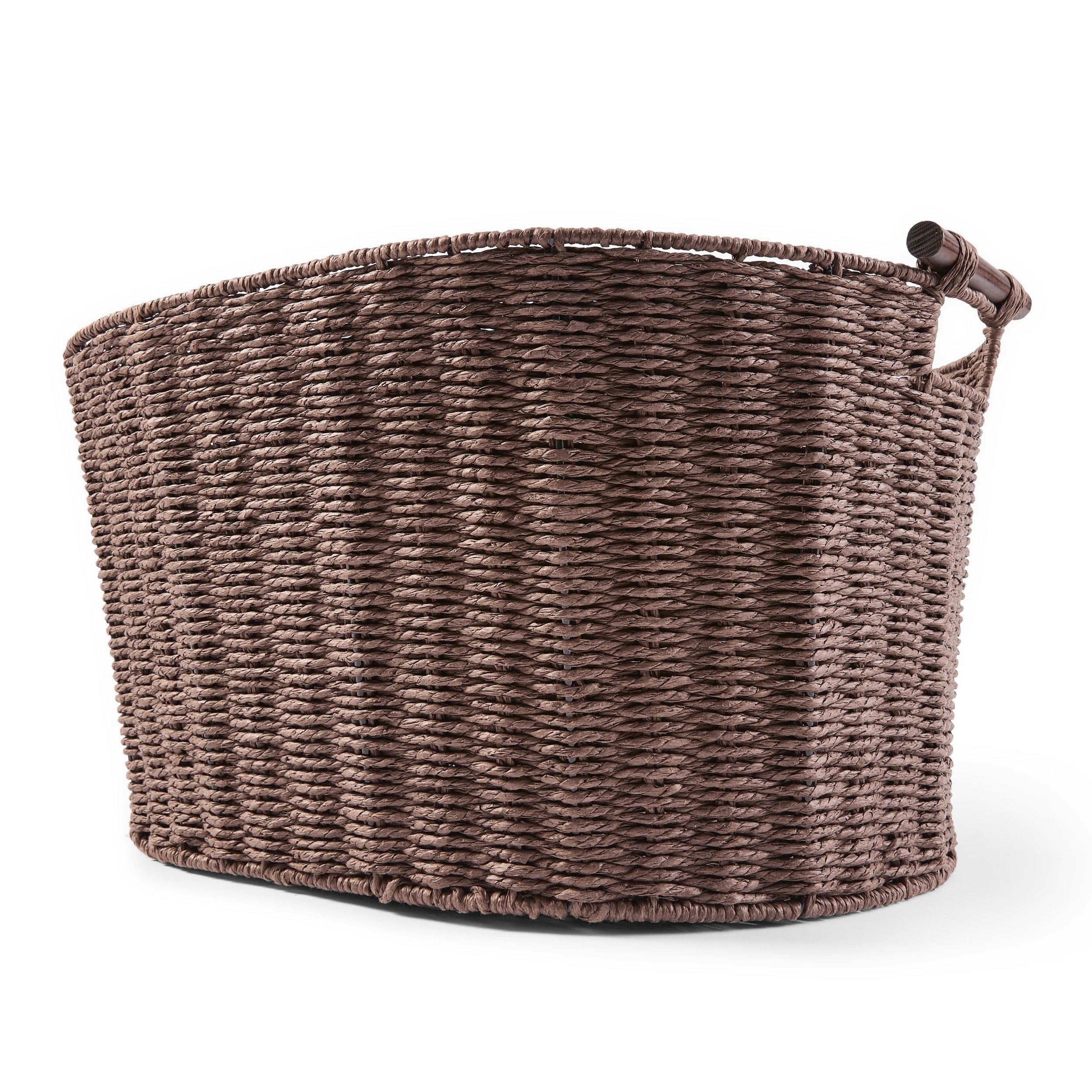 4 Paper Rope Laundry Basket - Brown, 4 of 6