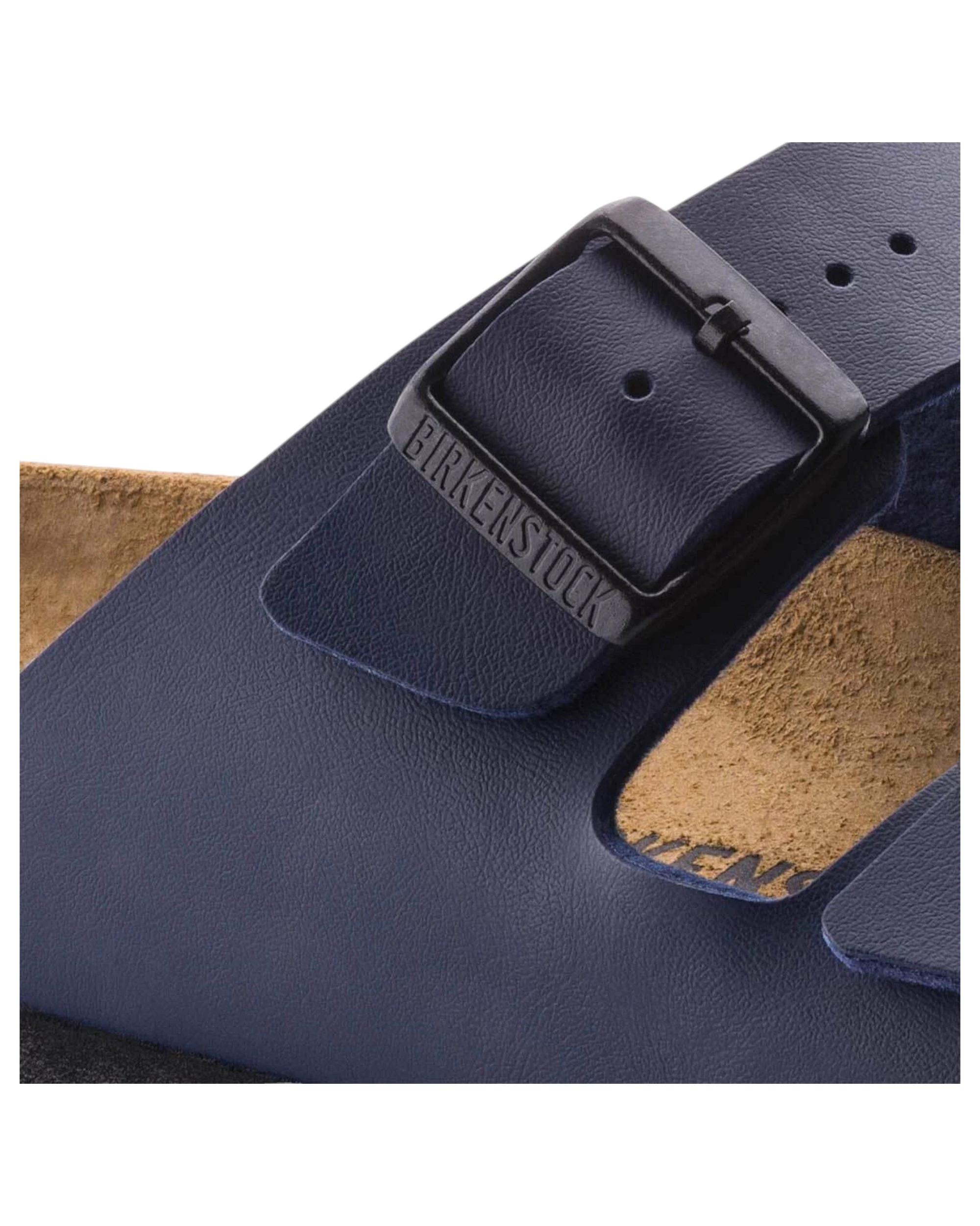 5 Birkenstock Unisex Arizona Birko-Flor Slip On Sandals BLUE, 5 of 6